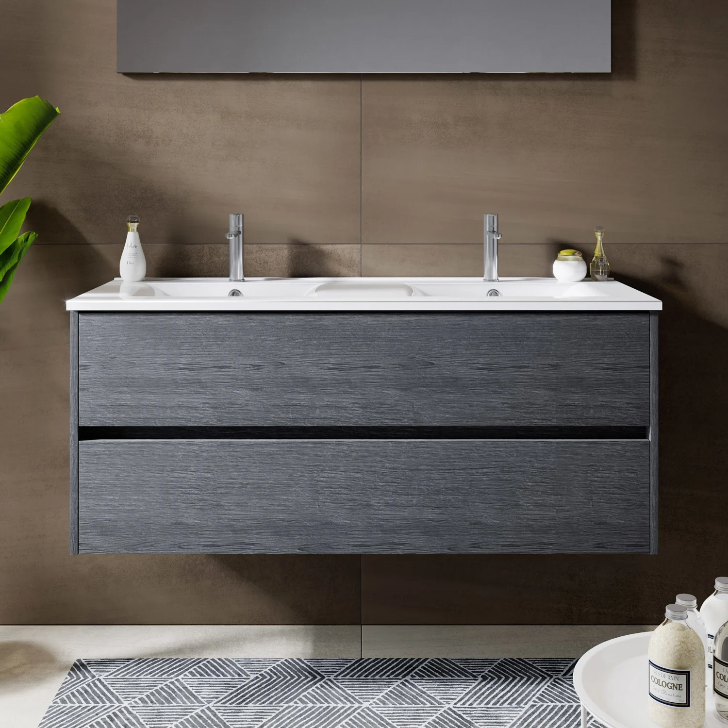 Riho Porto Waschtischunterschrank 120 cm mit 2 Schubladen