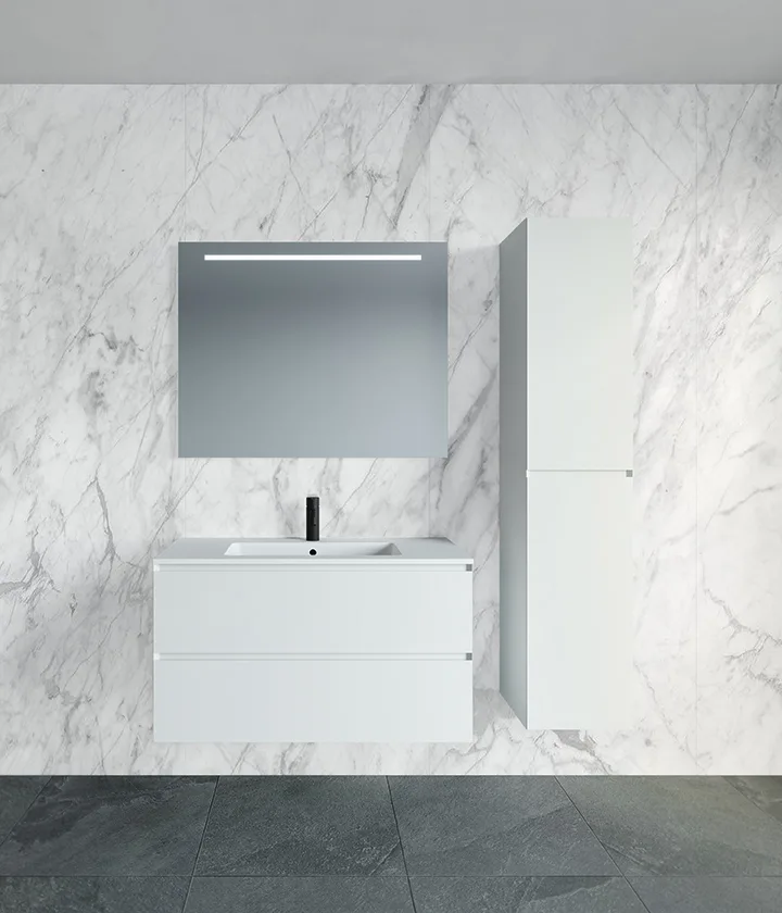 Riho Spring DEW Waschtisch mit Unterschrank, 2 Schubladen, mit Gehrung 100 cm Bild 6