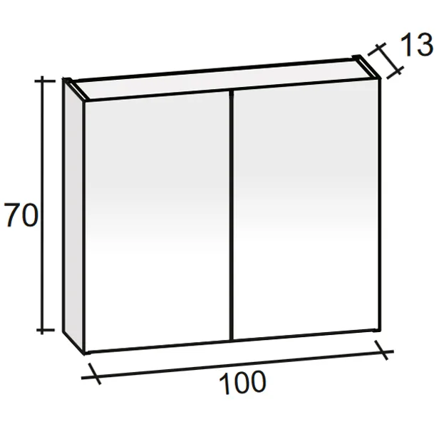 Riho Spring DEW Waschtisch-Set inkl. Spiegelschrank 100 cm Bild 6