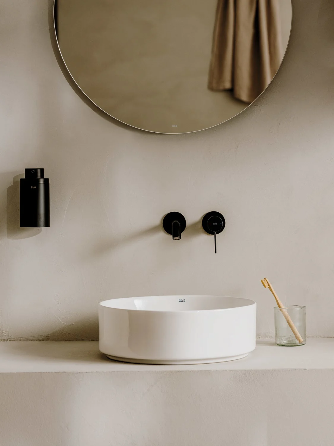 Roca Ona Aufsatz-Waschtisch, Ø 37 cm, rund Bild 4