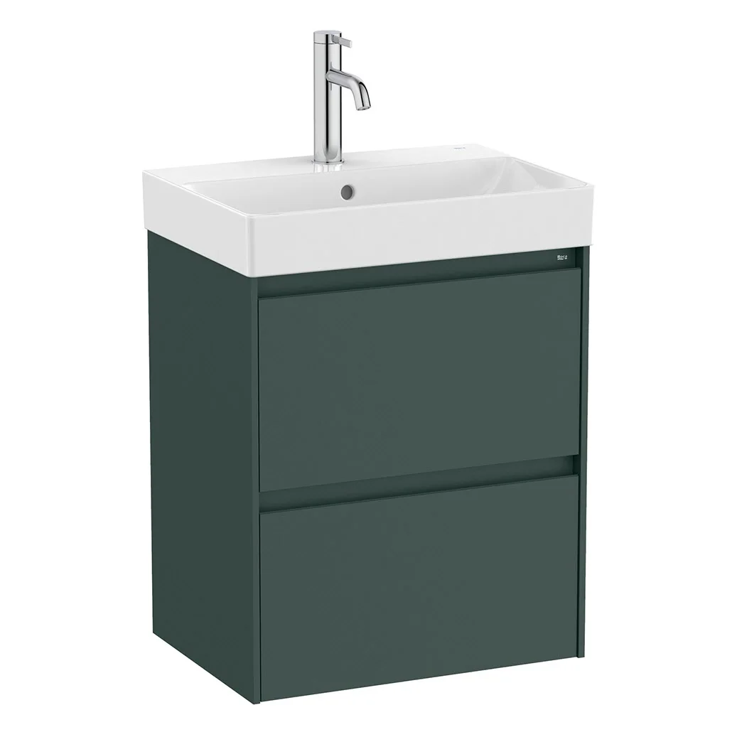 Roca Ona Waschtischunterbau 50 cm mit 2 Schubladen, geringere Tiefe