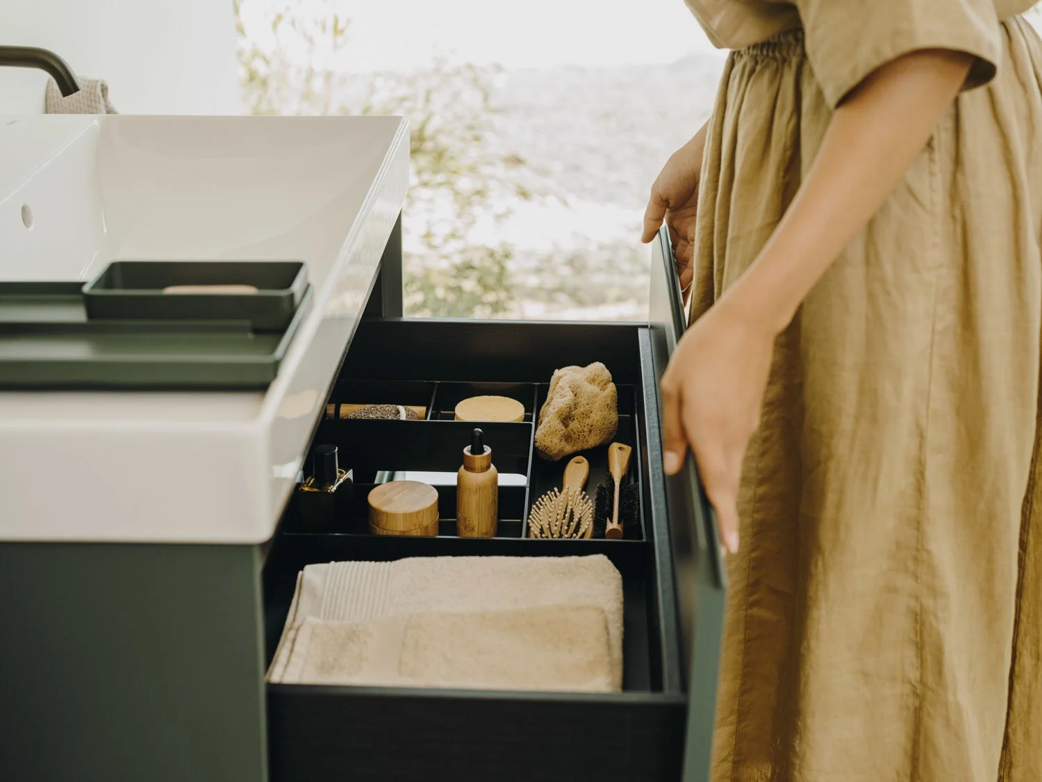 Roca Ona Waschtischunterbau 80 cm mit 2 Schubladen Bild 3