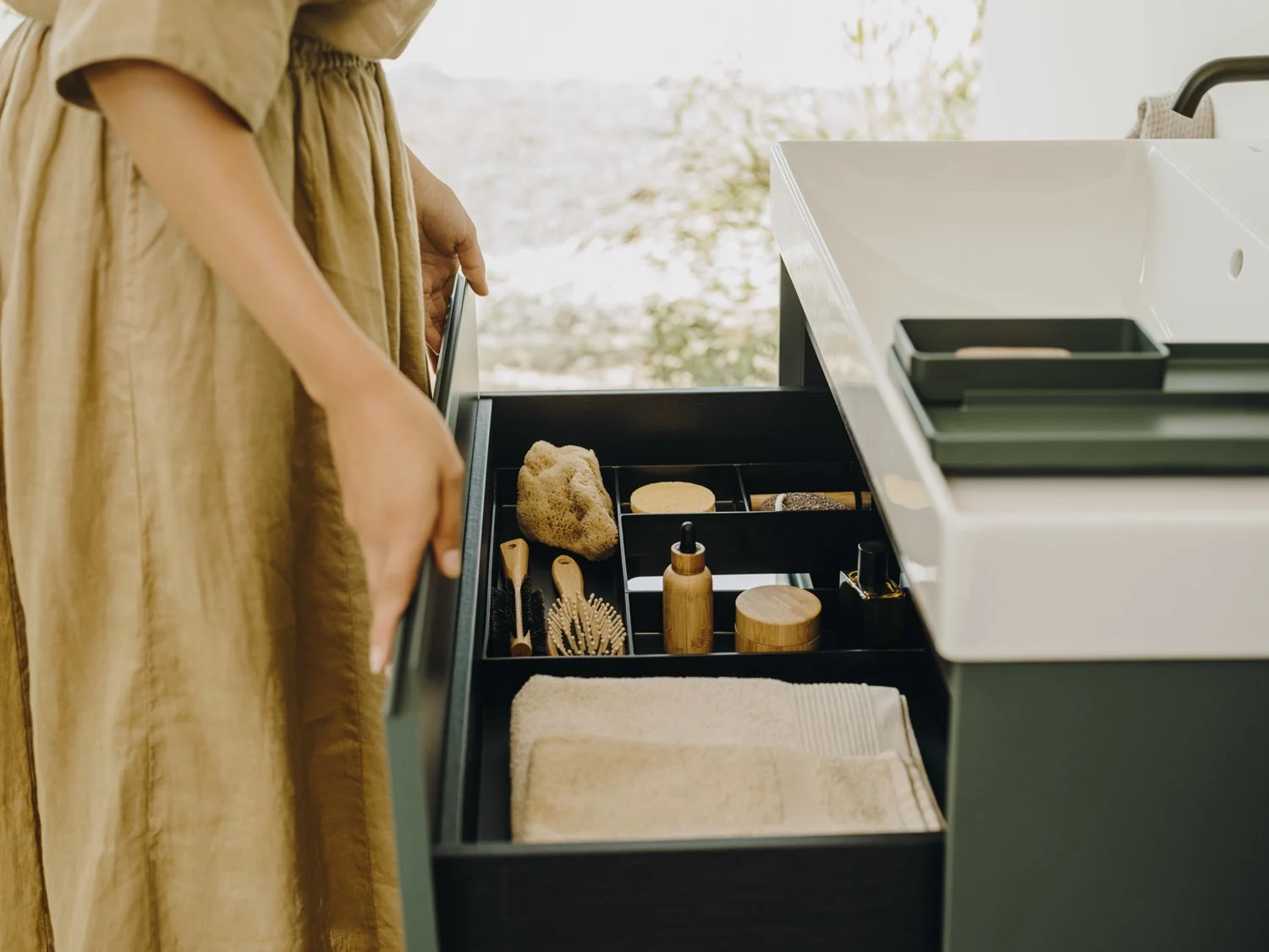 Roca Ona Waschtischunterbau 80 cm mit 2 Schubladen Bild 2