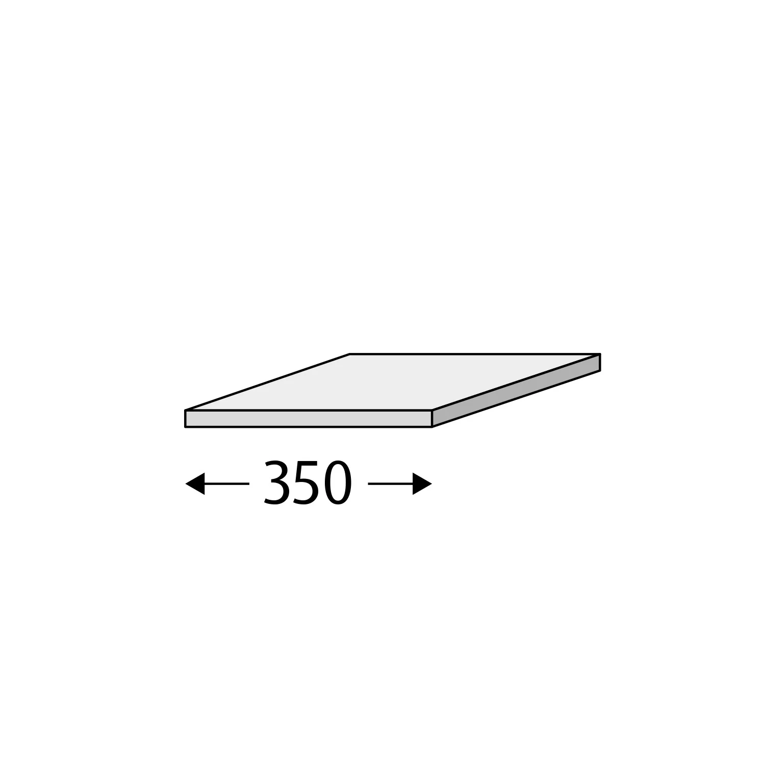 Sanipa 3way Abdeckplatte 35 x 35 x 1,6 cm Bild 2