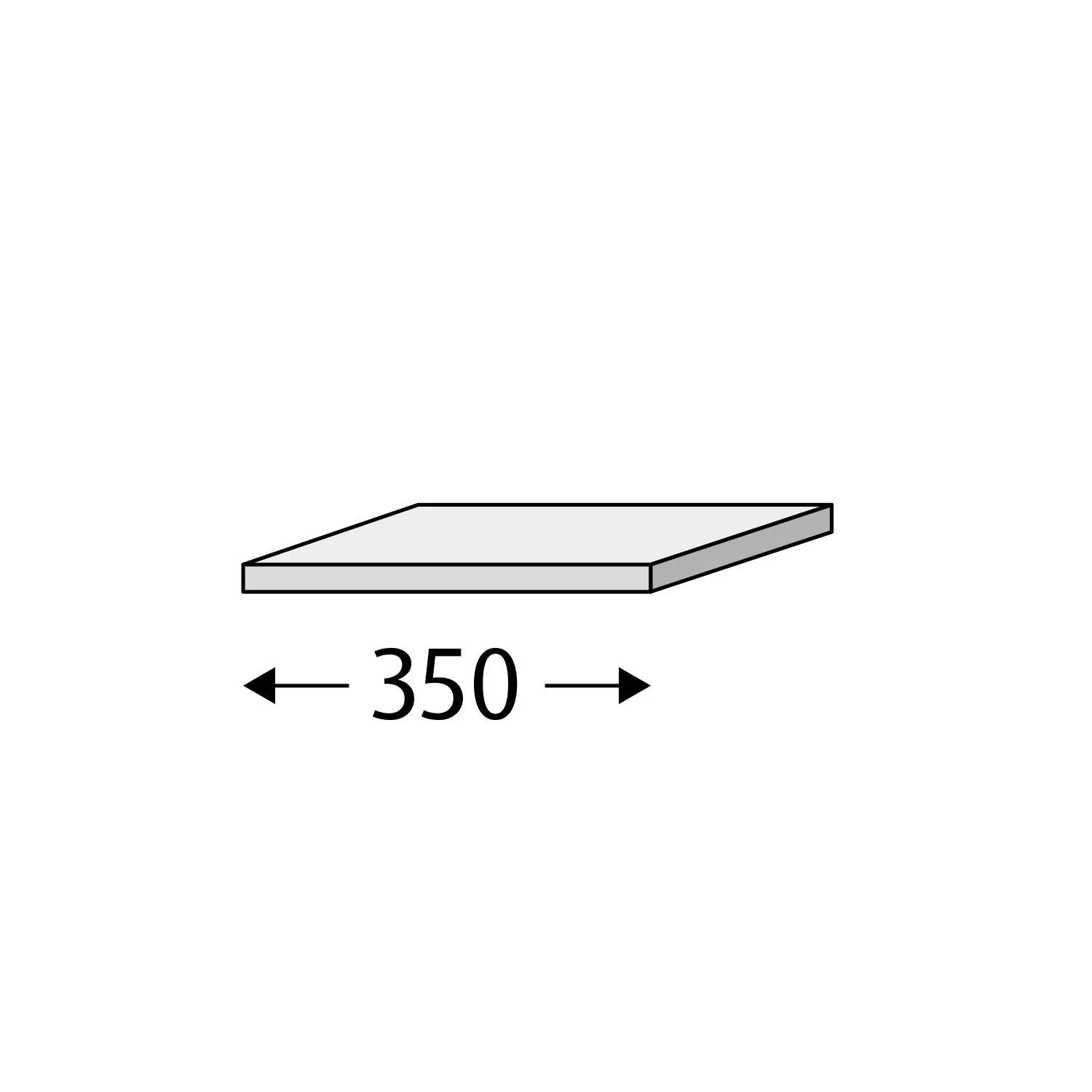 Sanipa 3way Abdeckplatte 35 x 20,2 x 1,6 cm Bild 2