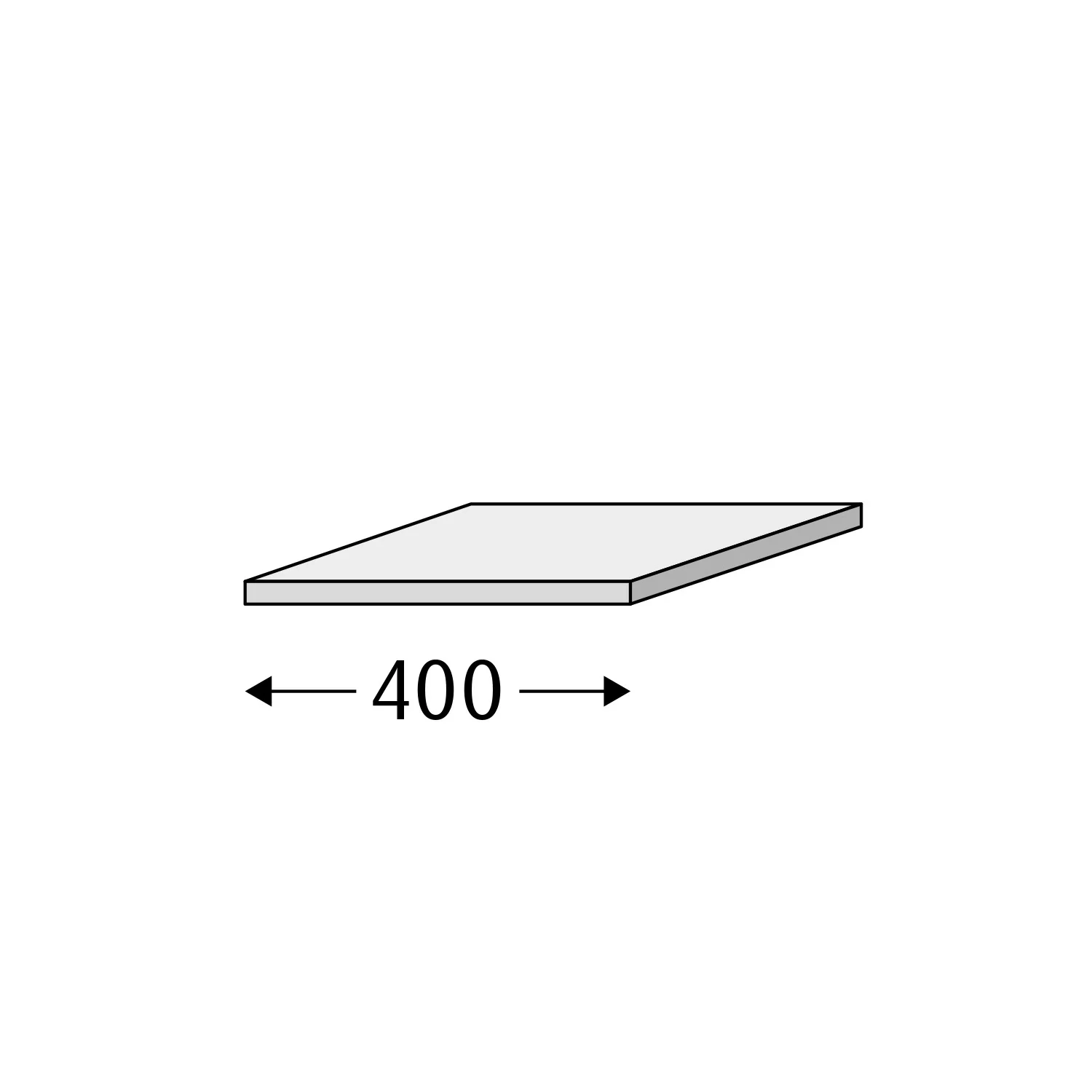 Sanipa 3way Abdeckplatte 40 x 35 x 1,6 cm Bild 2
