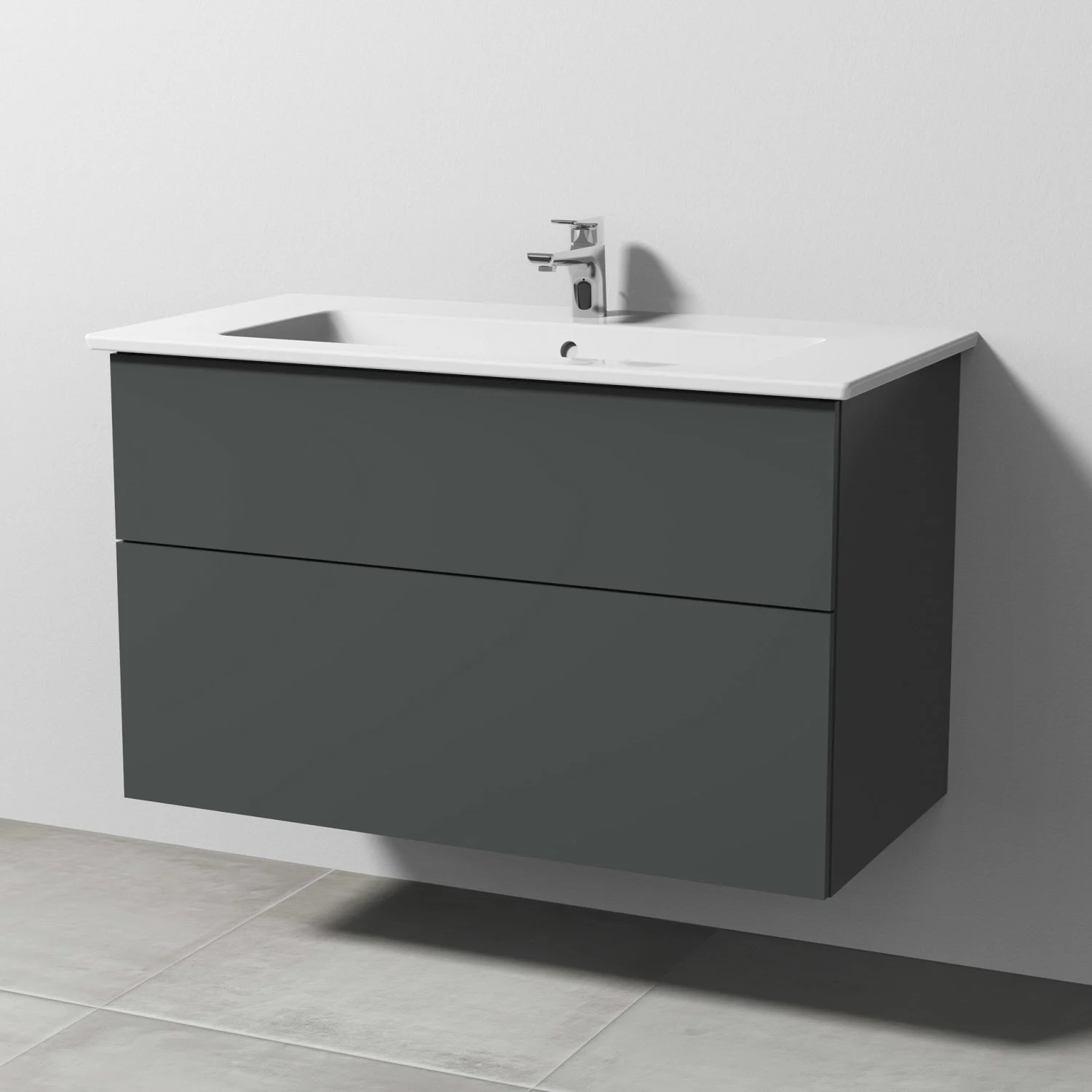 Sanipa 3way Möbelset-2 inkl. Lichtspiegel "LUCY", 100 cm, mit Push to open Bild 2