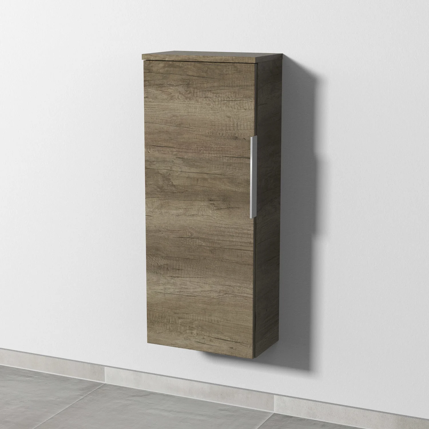 Sanipa 3way Mittelschrank 35 cm, 1 Tür, Anschlag links, mit Aufsatz-Griff