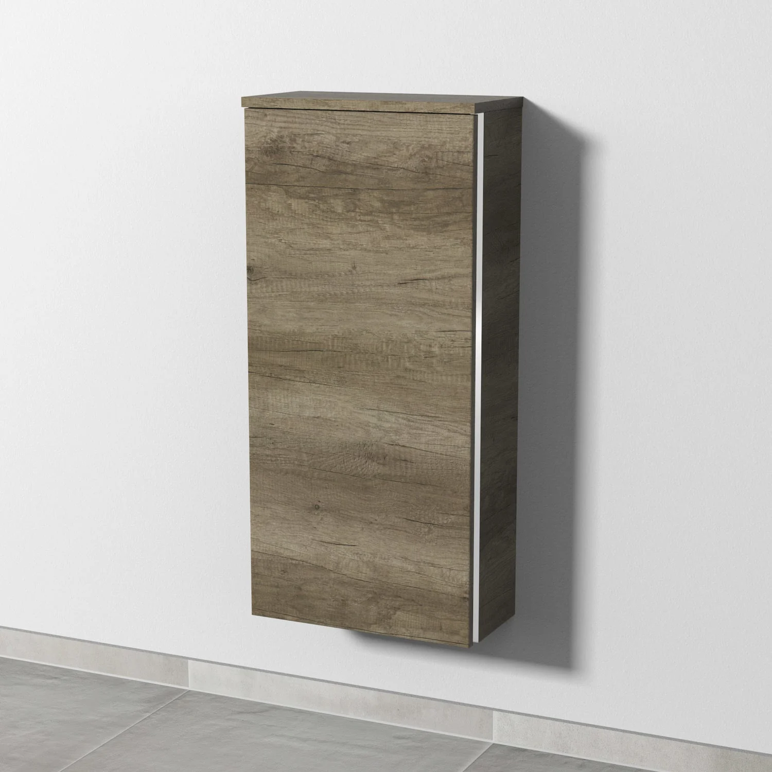 Sanipa 3way Mittelschrank 40 cm, 1 Tür, Anschlag links, mit Griff-Leiste