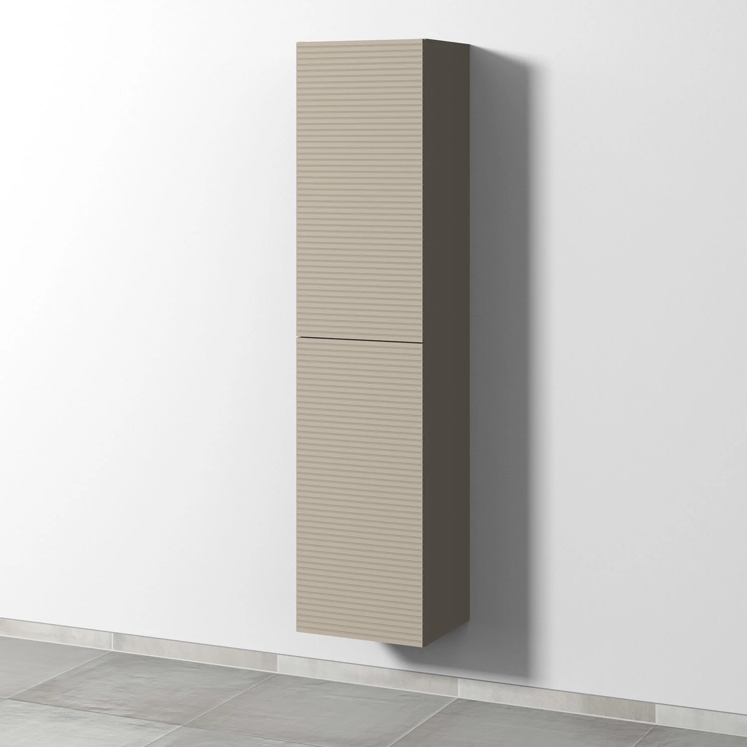 Sanipa 3way-Struktur Hochschrank 40 cm, 2 Türen Anschlag links, mit Push to open