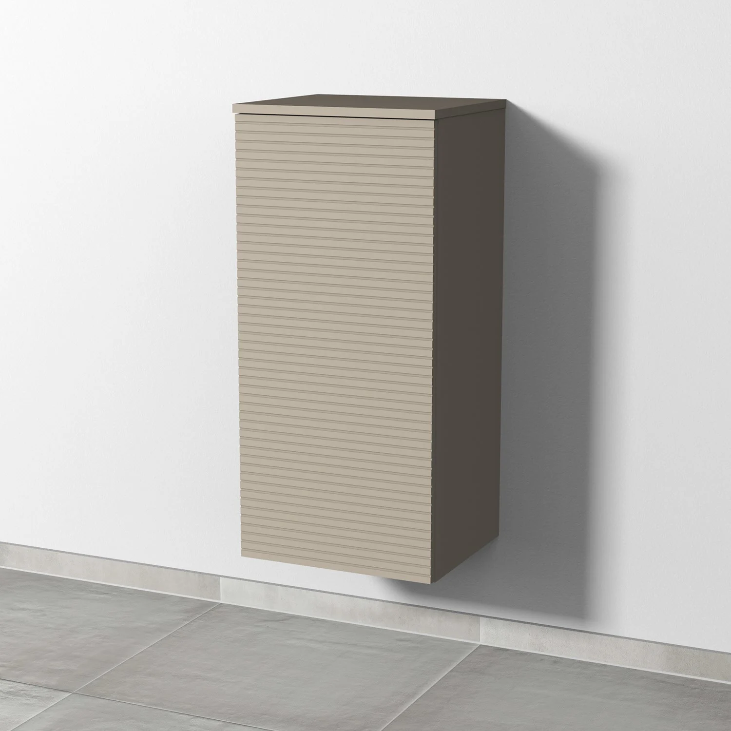 Sanipa 3way-Struktur Mittelschrank 40 cm, 1 Tür Anschlag links, mit Push to open