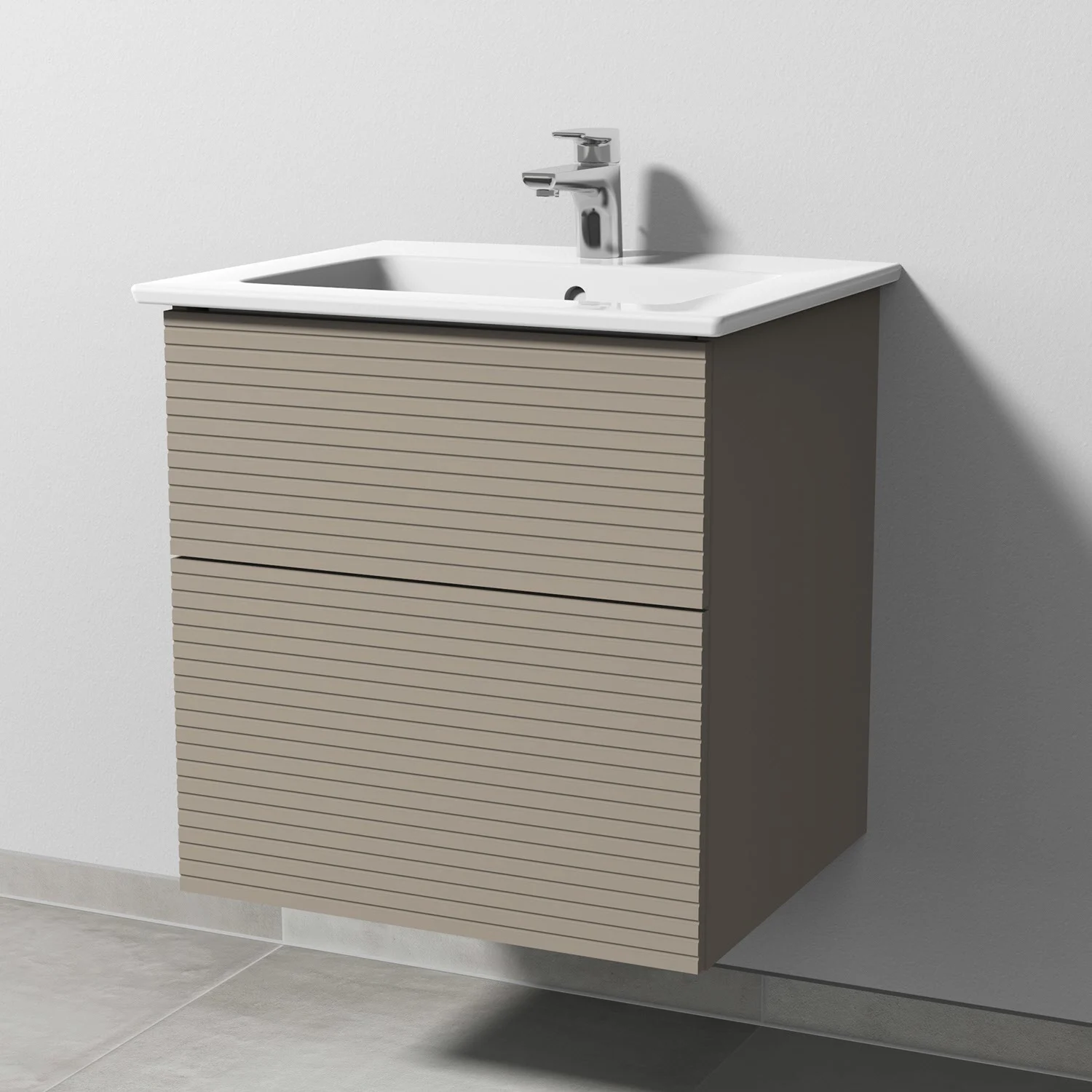 Villeroy & Boch Venticello Waschtisch mit Sanipa 3way-Struktur Unterschrank 60 cm
