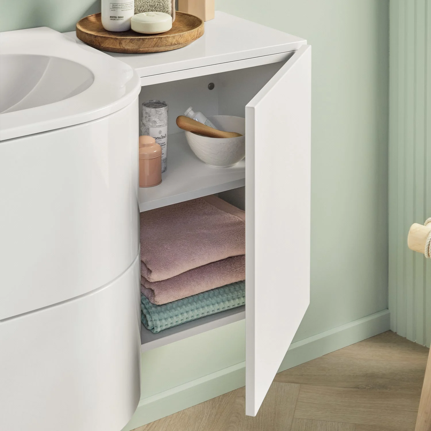 Sanipa 4balance Anbauschrank 40 cm, 1 Tür mit Griff, Anschlag rechts Bild 4