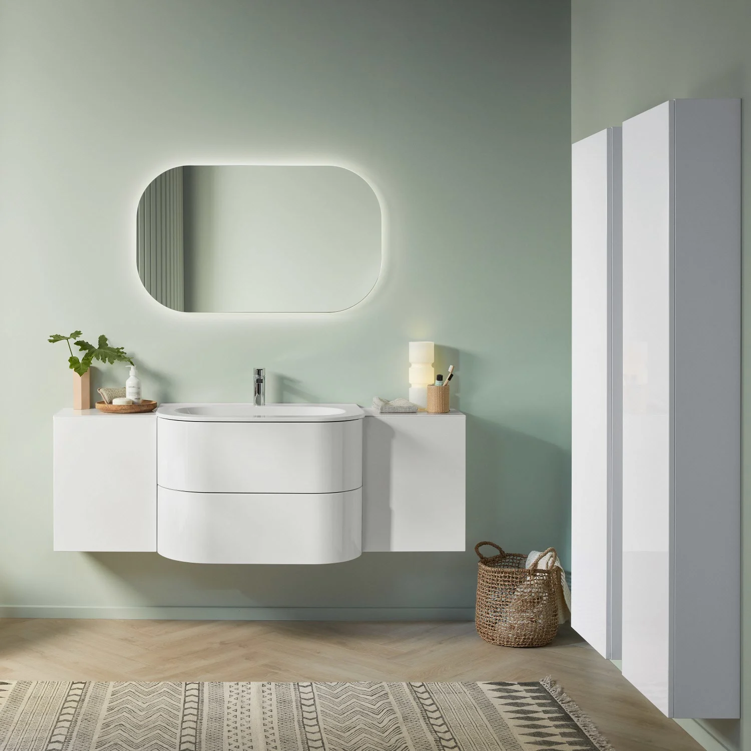 Sanipa 4balance Anbauschrank 40 cm, 1 Tür Push to open, Anschlag rechts Bild 4