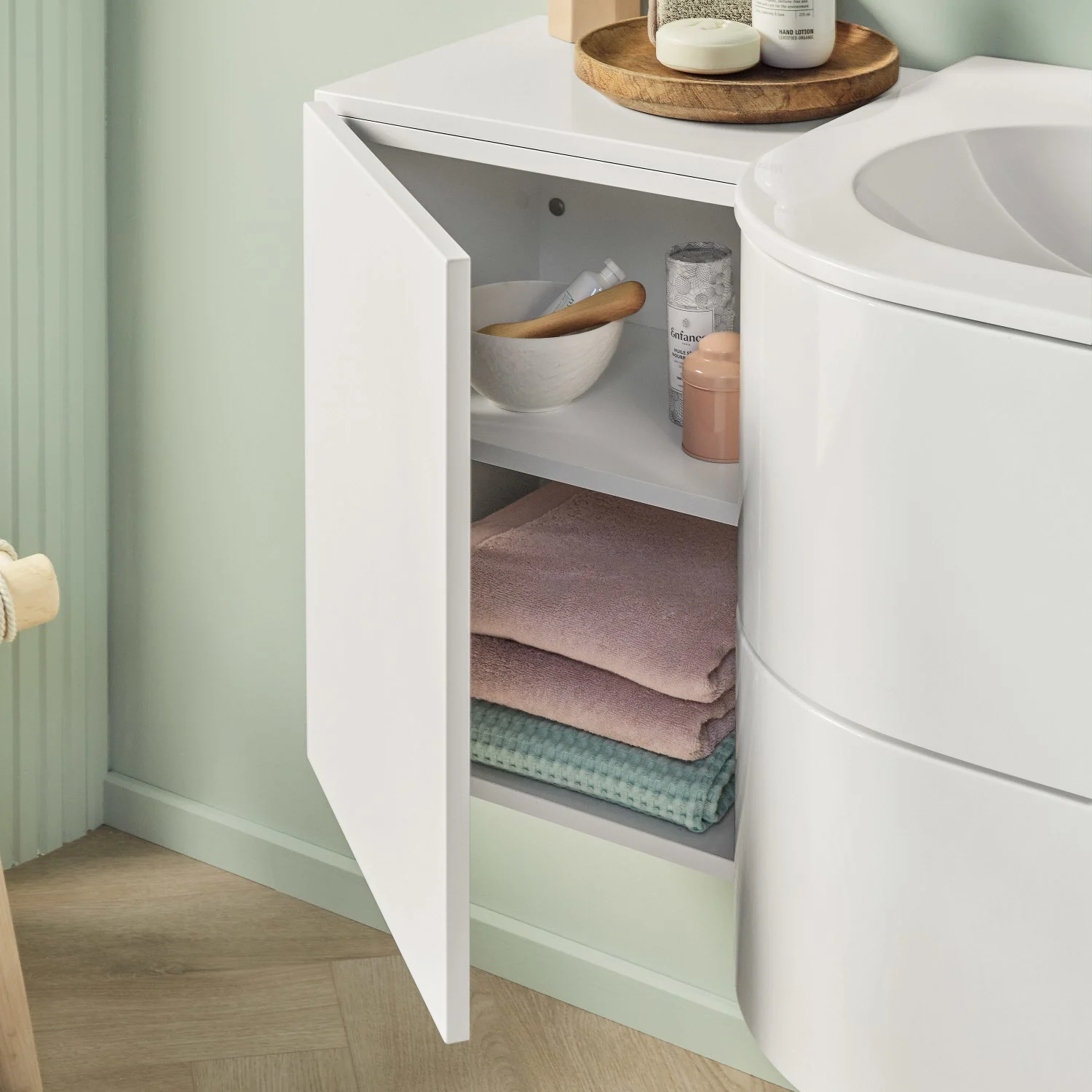 Sanipa 4balance Anbauschrank 40 cm, 1 Tür Push to open, Anschlag links Bild 6