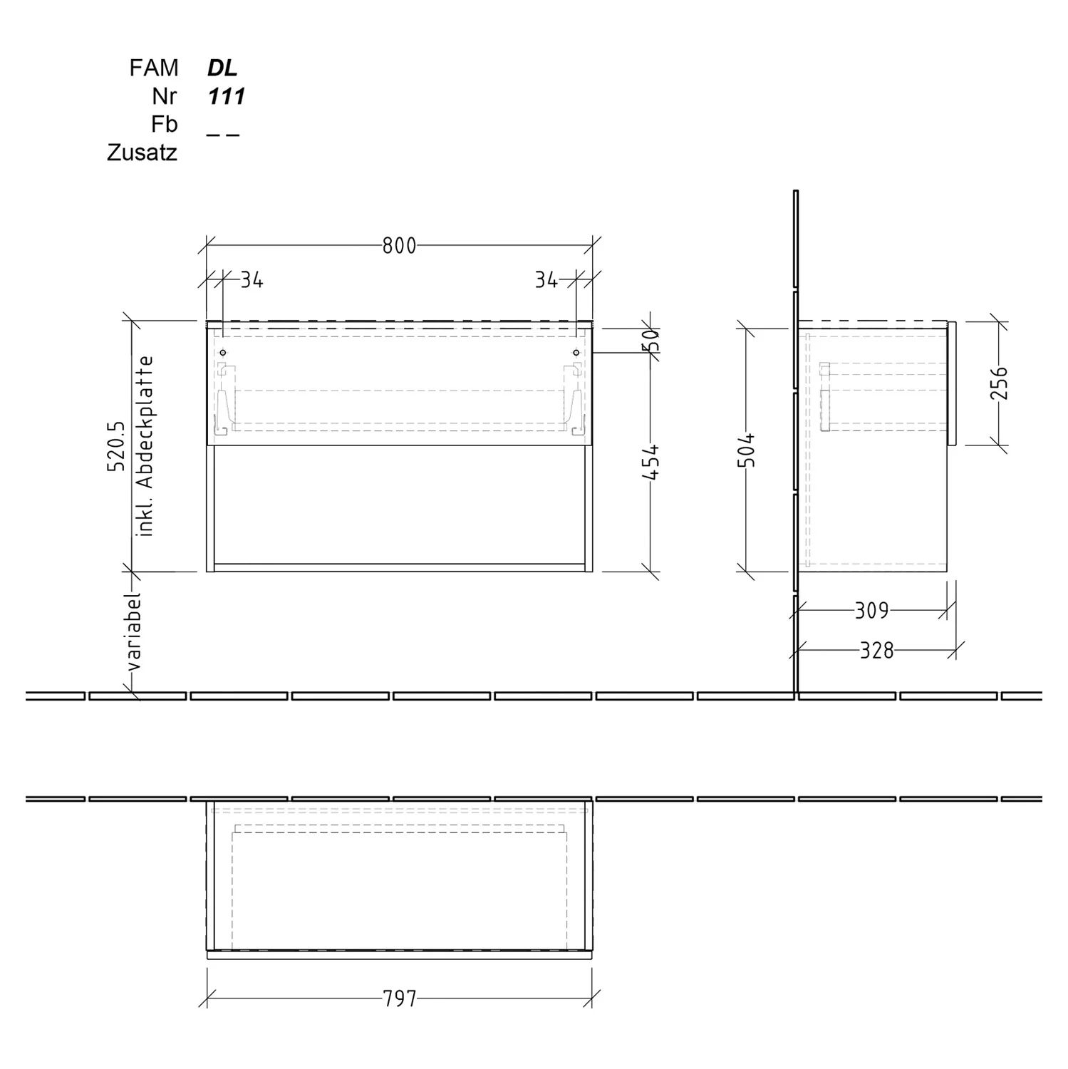 Sanipa 4balance Anbauschrank 80 cm, 1 Auszug Push to open, 1 offenes Fach Bild 5