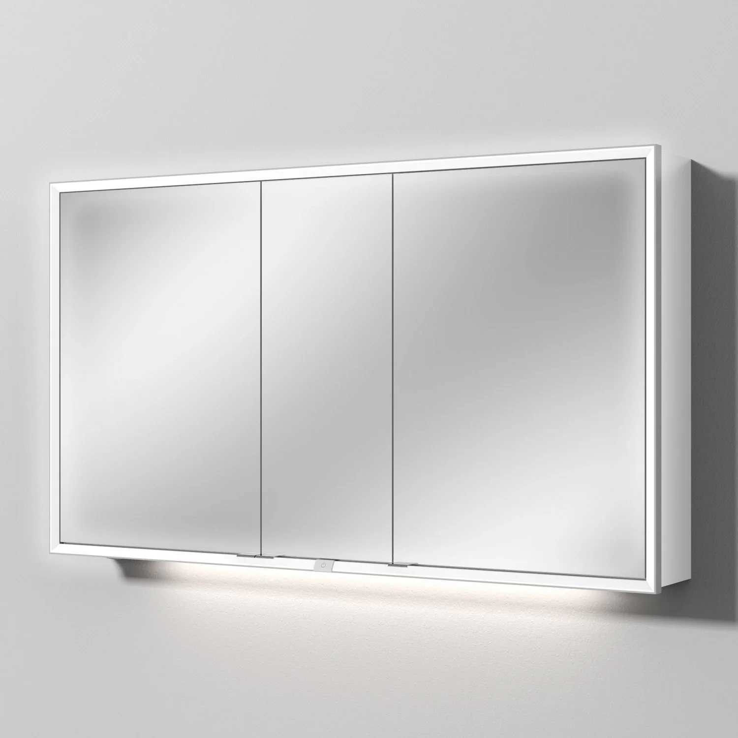 Sanipa Reflection Melamin-Spiegelschrank MILO 130 mit 3 Türen