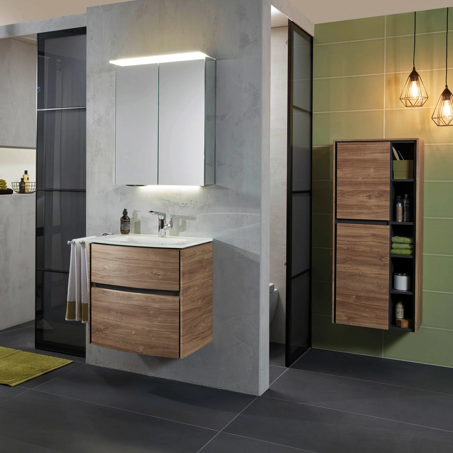 Sanipa Twiga Stauraumschrank 52,5 cm, 2 Türen mit Türanschlag links Bild 3