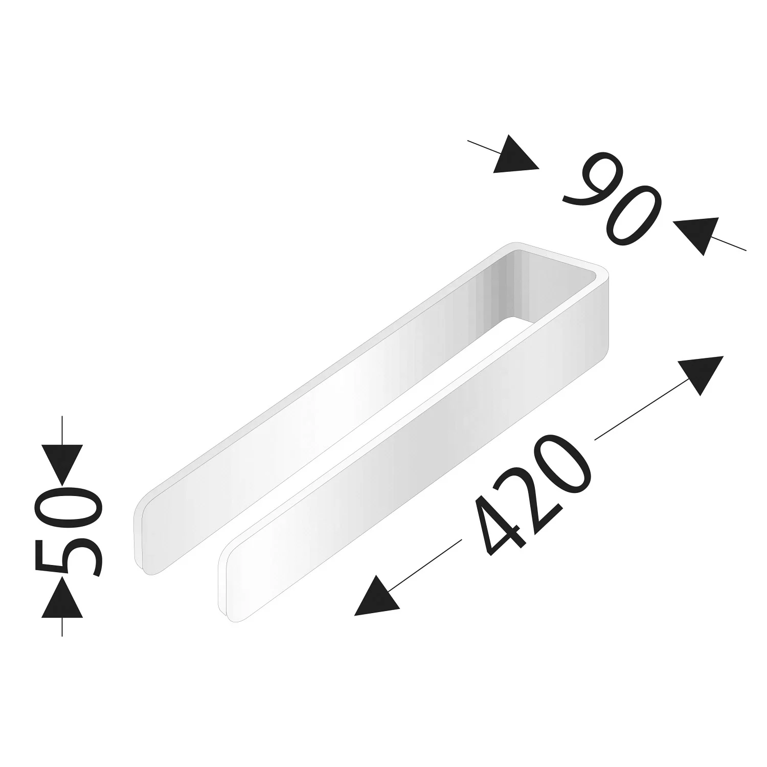 Sanipa Handtuchhalter zweiarmig 42 cm Bild 3