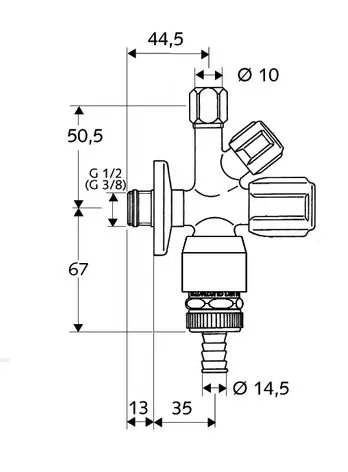 Schell Kombi-Eckventil COMFORT Bild 2