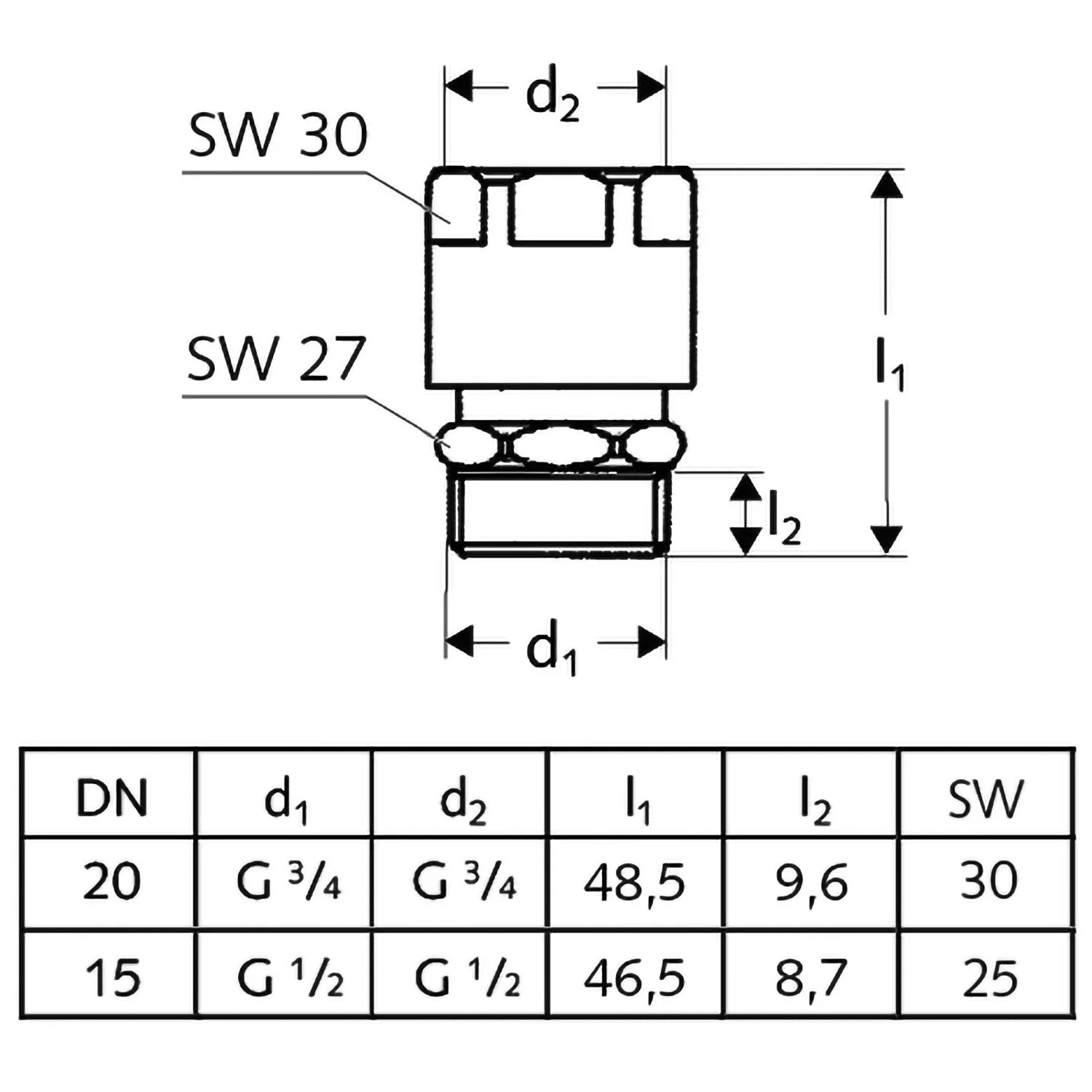 Schell Rohrbelüfter, Durchflussform, Bauform C Bild 2