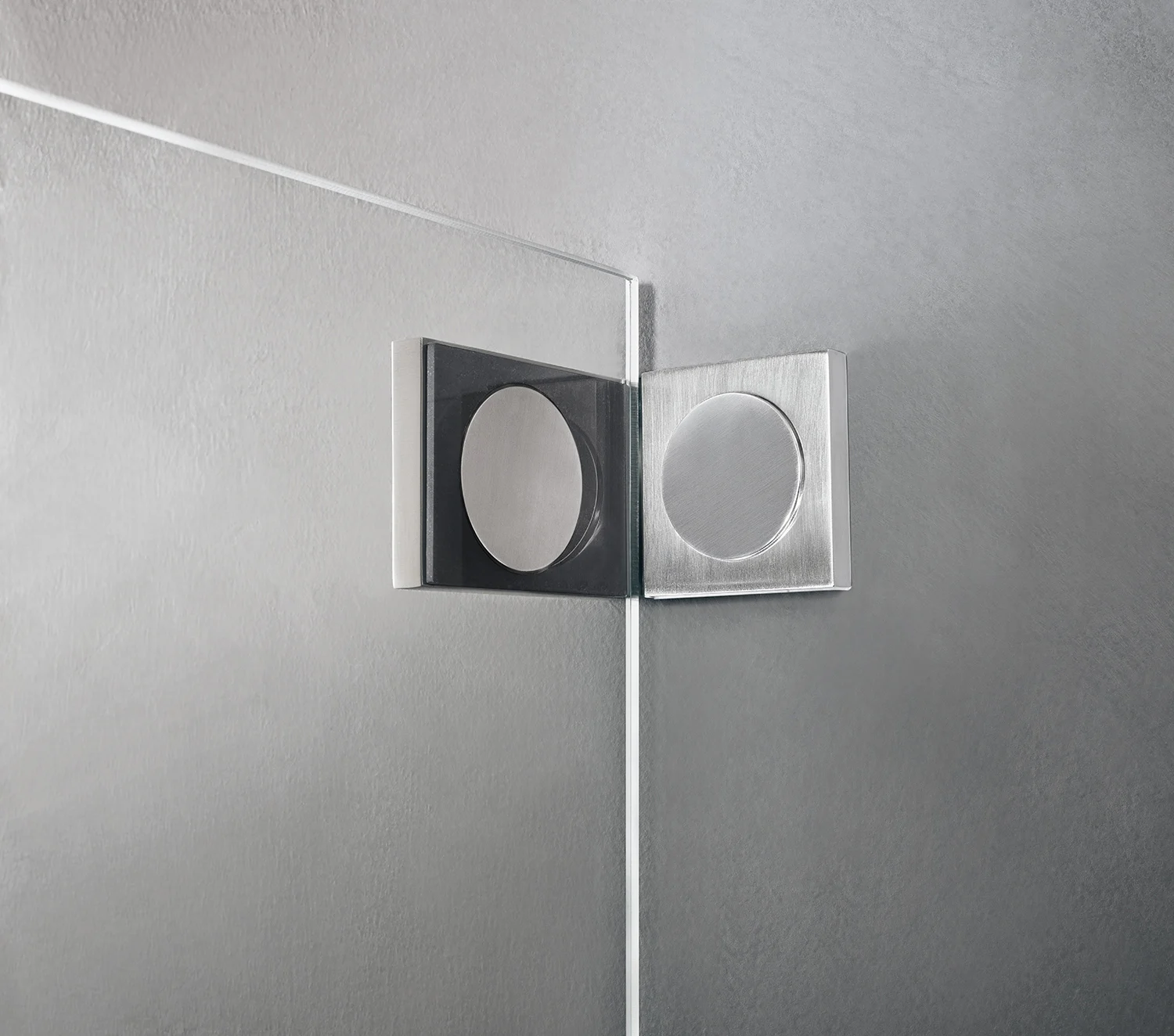 Sprinz Omega Supersteel Edition Tür an Festteil + Seitenwand 90 x 90 x 200 cm Bild 6
