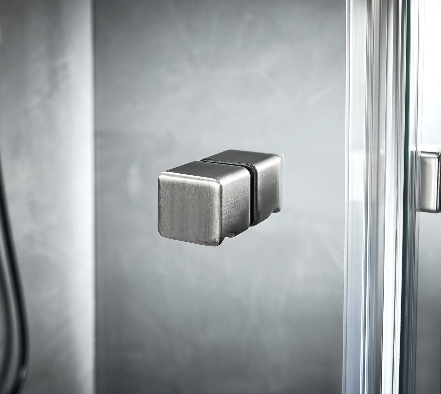 Sprinz Omega Supersteel Edition Tür an Festteil + Seitenwand 100 x 100 x 200 cm Bild 2