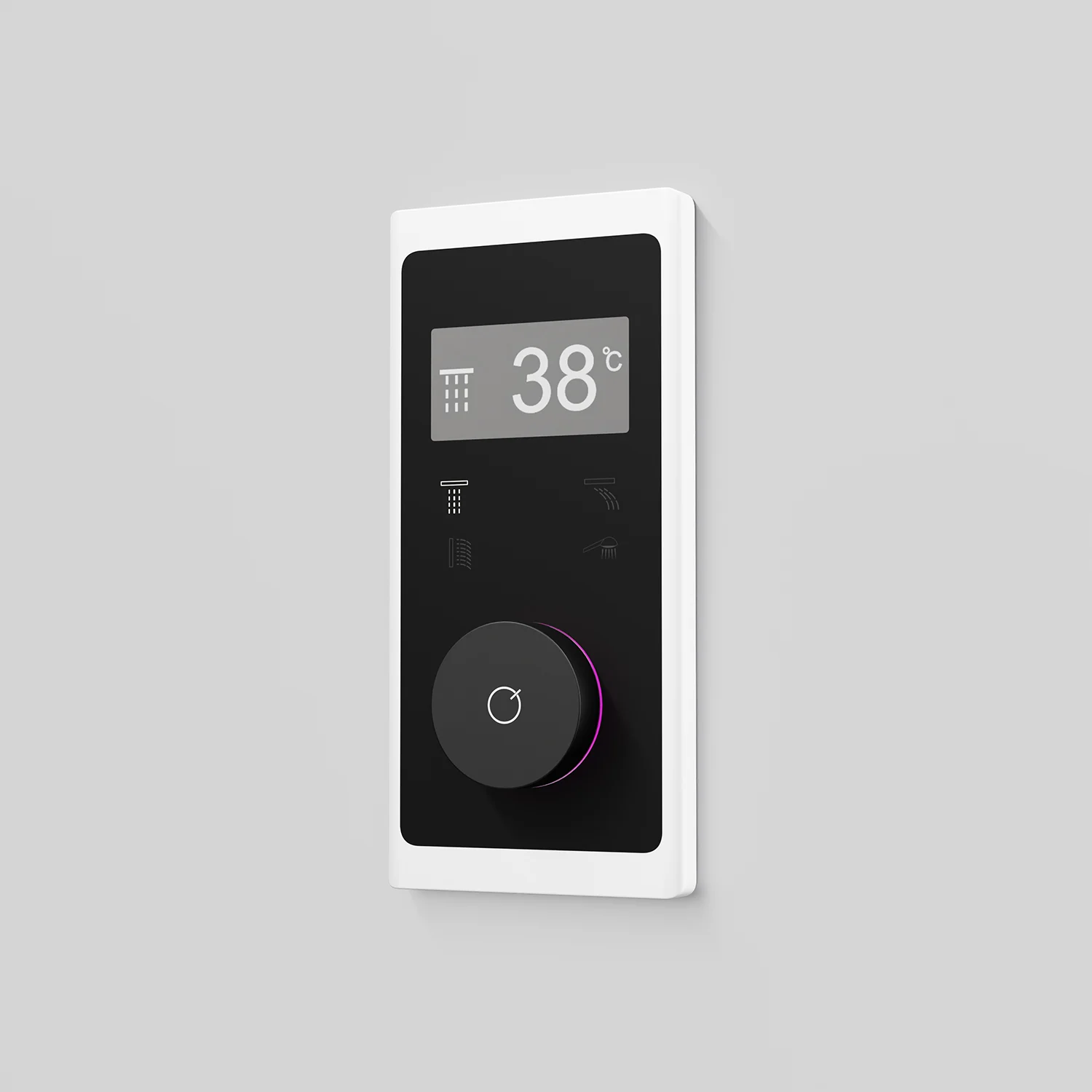 Elektroniczna bateria widok z boku z wyświetlaczem temperatury, Steinberg