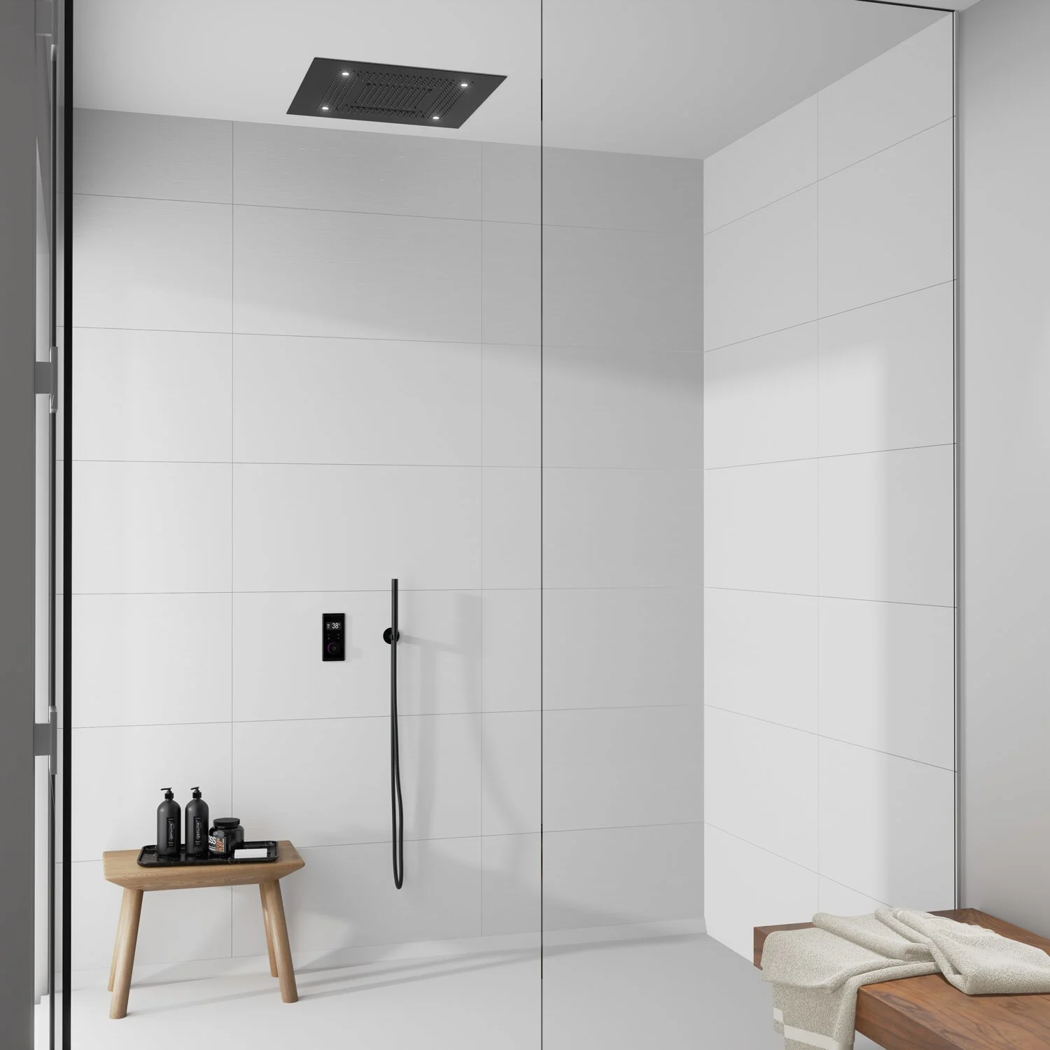 Steinberg Sensual Rain "iFlow" Duschsystem mit Sensual Rain "Wall Rain" Regenpaneel, mit Beleuchtung Bild 7