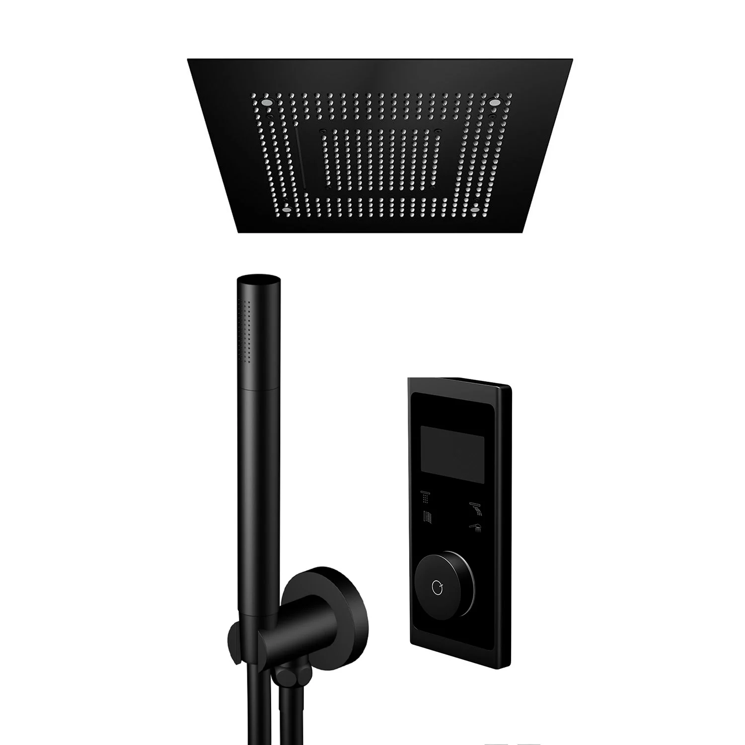 Steinberg Sensual Rain "iFlow" Duschsystem mit Sensual Rain "Wall Rain" Regenpaneel, mit Beleuchtung