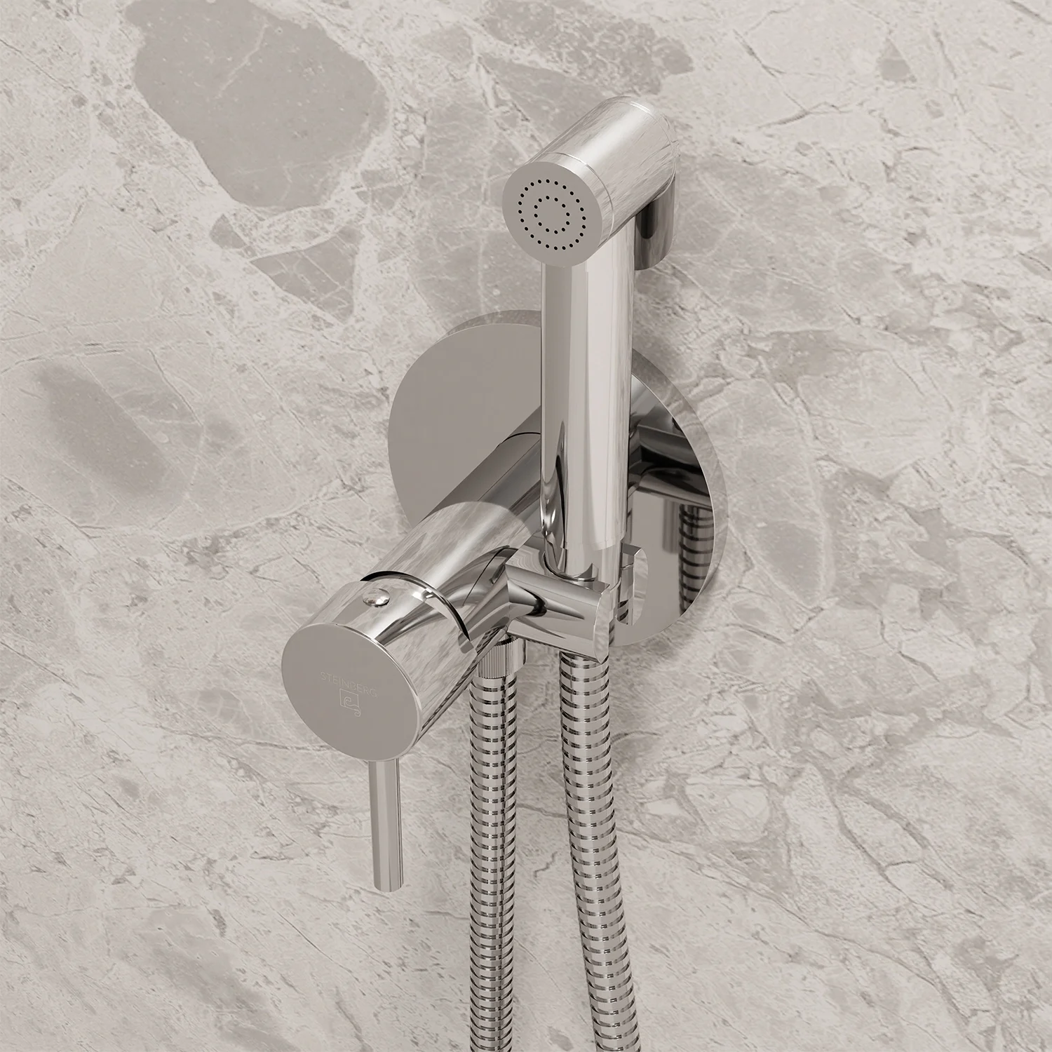 Steinberg Serie 100 Unterputz Einhebelmischer mit Bidet Spray