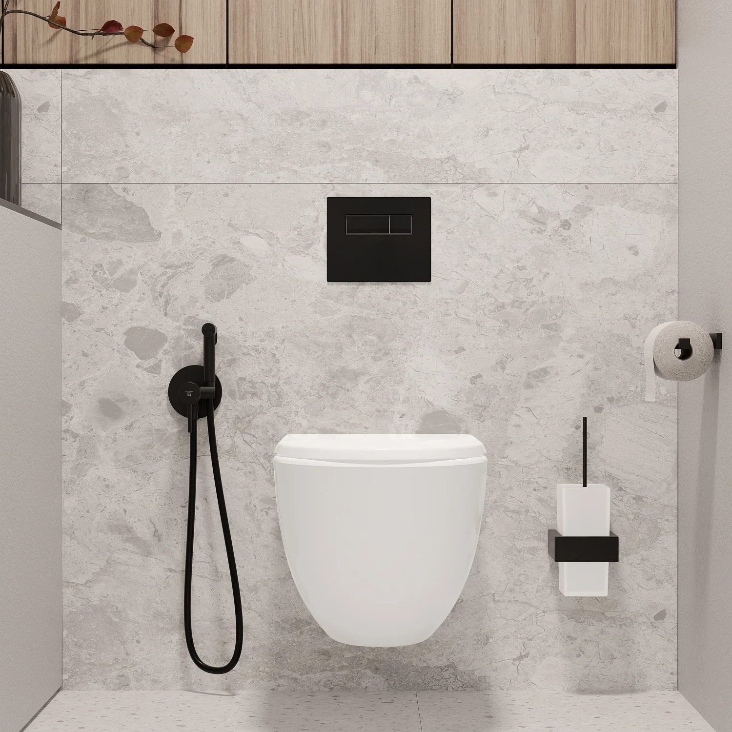 Steinberg Serie 100 Unterputz Einhebelmischer mit Bidet Spray Bild 6