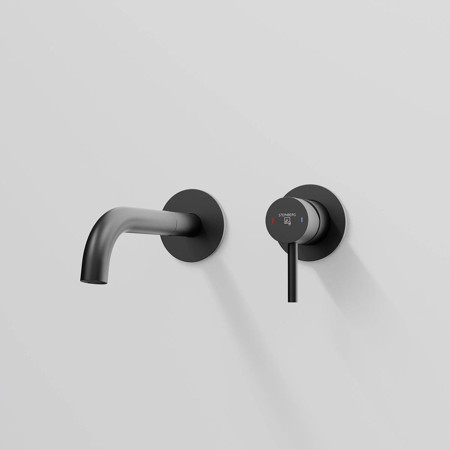 Steinberg Serie 100 Wand-Waschtisch Einhebelmischer Ausladung 19,5 cm