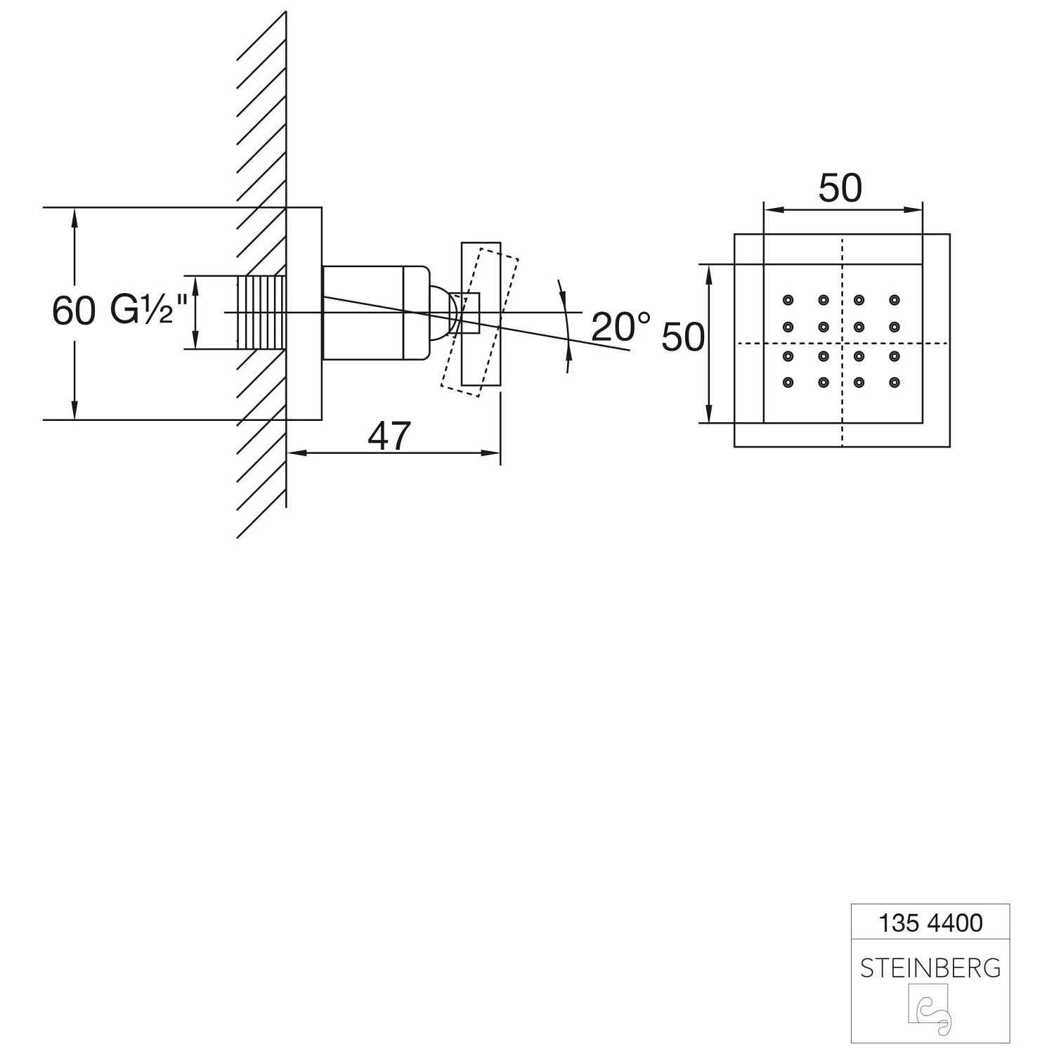 Steinberg Serie 135 Seitenbrause Bild 2