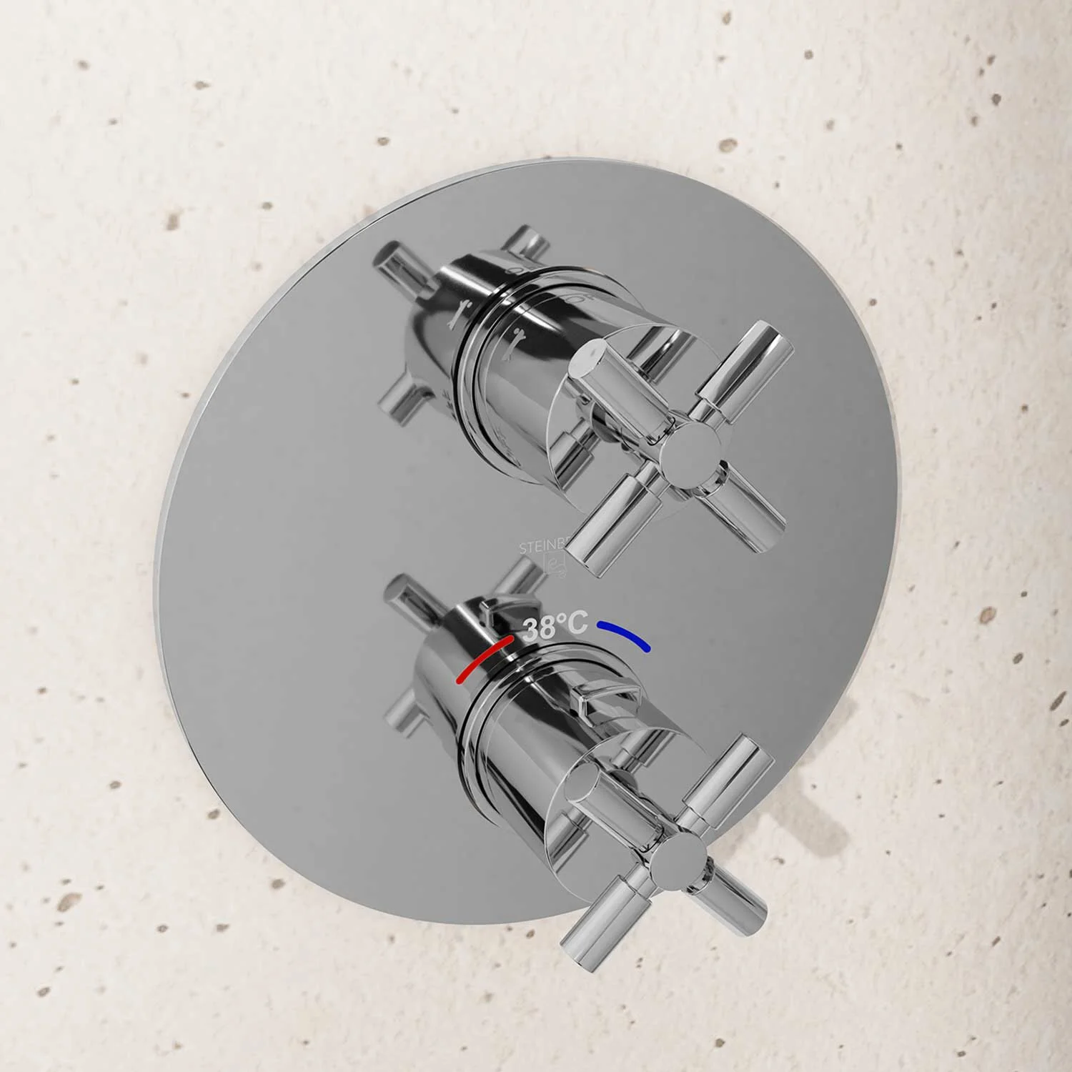 Steinberg Serie 250 Thermostat mit 3-Wege-Umsteller Unterputz