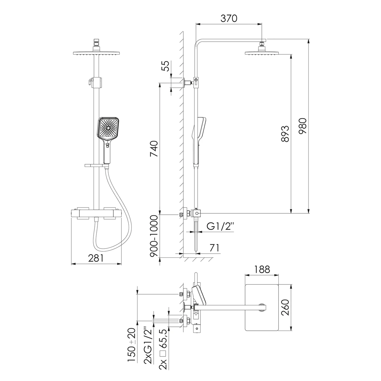 Steinberg Serie 342 Duschsystem Bild 5