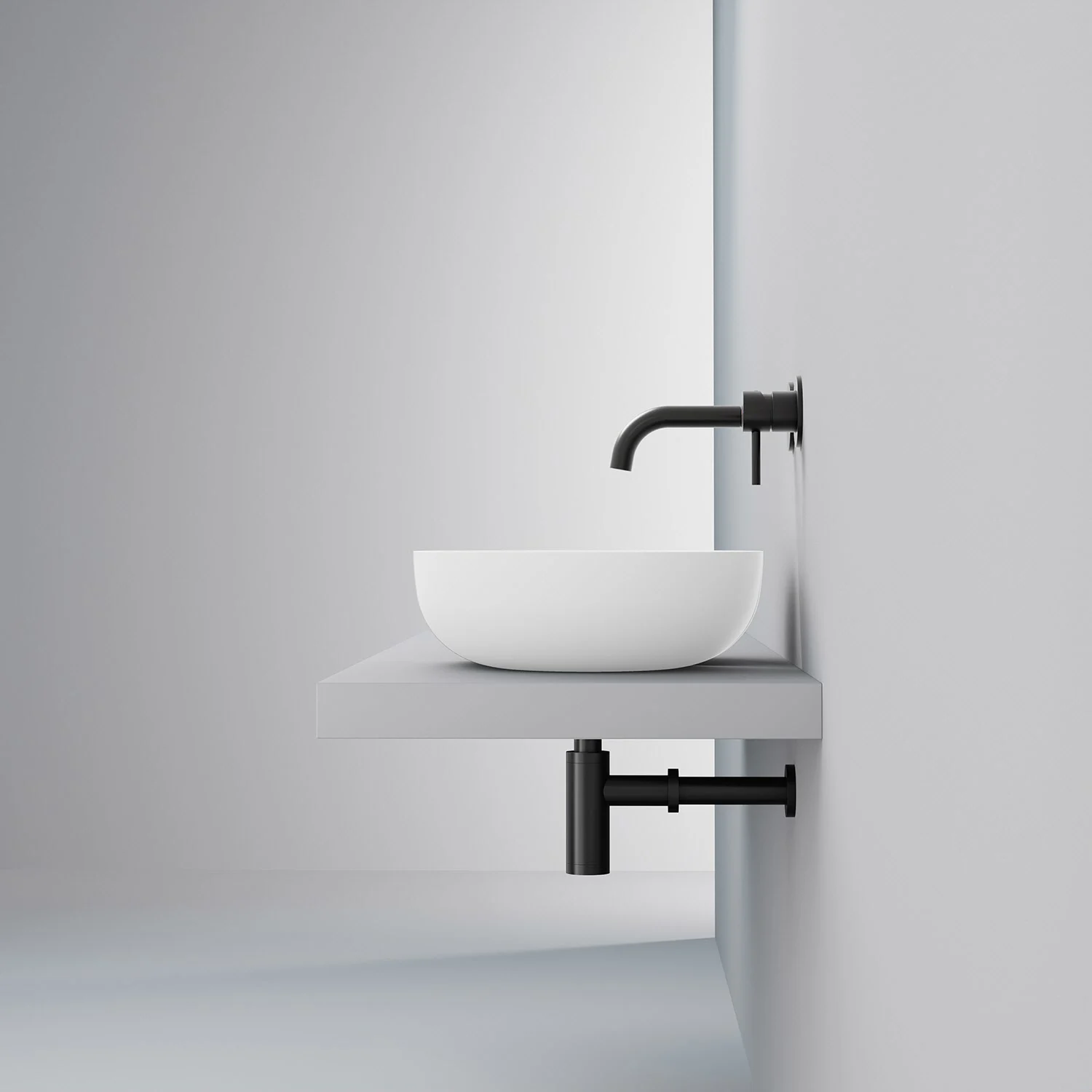 Steinberg Serie 440 Aufsatzschale oval aus Mineo Stone 60 x 40 cm Bild 4