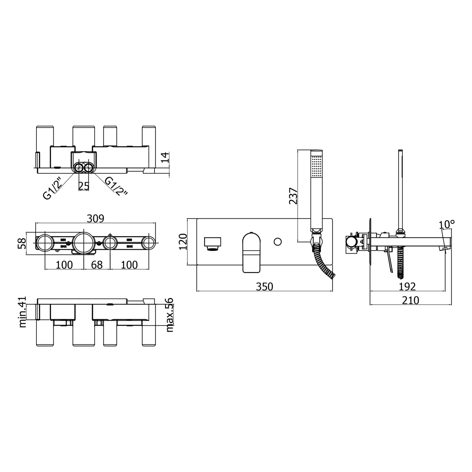 Steinkamp Value Unterputz-Wannenarmatur Bild 2