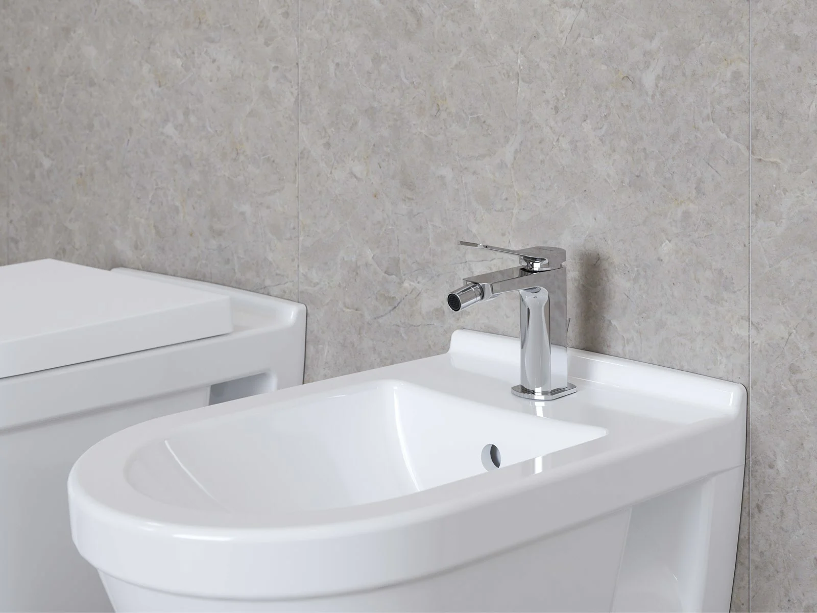 Steinkamp Value Bidetarmatur mit Ablaufgarnitur Bild 3