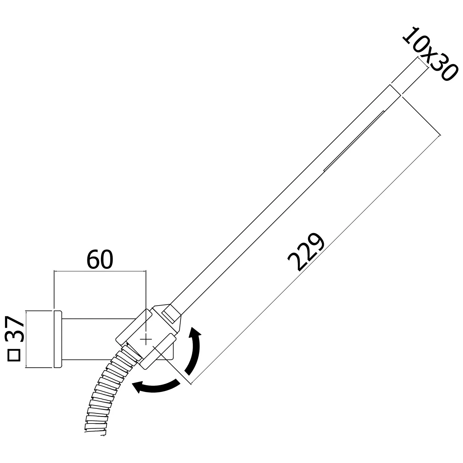 Steinkamp Brauseset eckig mit Stabhandbrause Bild 2