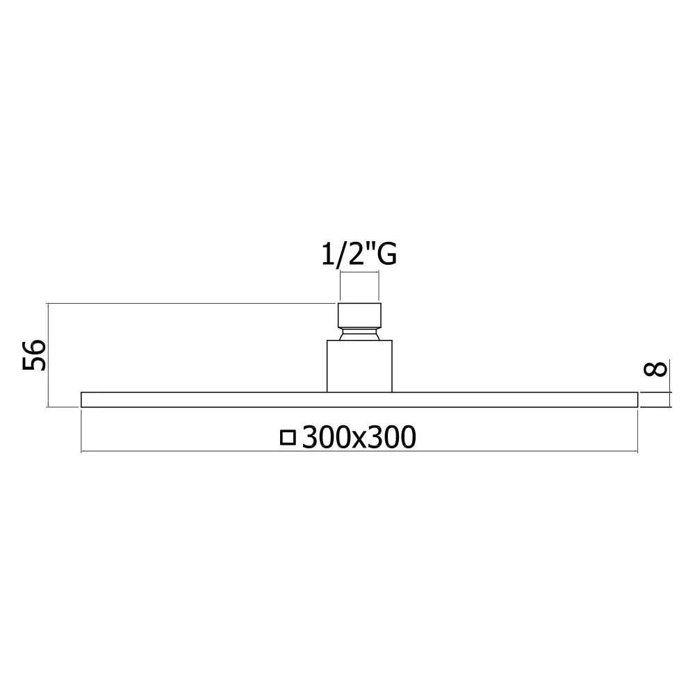 Steinkamp Kopfbrause 30 x 30 cm Bild 2