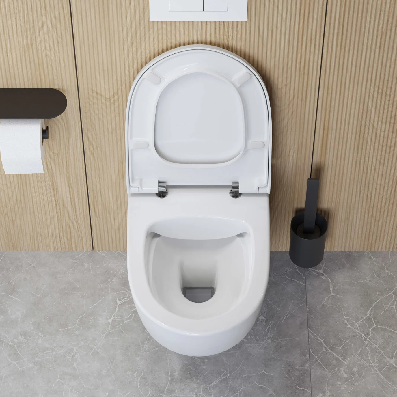 Steinkamp Living 2.0 Wand-WC Tiefspüler inkl. WC-Sitz Slim Wrap over mit Absenkautomatik und Quick release Bild 4