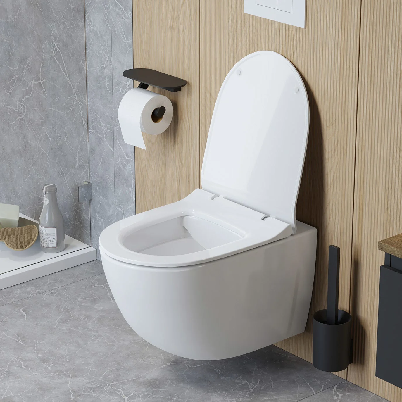 Steinkamp Living 2.0 Wand-WC Tiefspüler inkl. WC-Sitz Slim mit Absenkautomatik und Quick release Bild 2