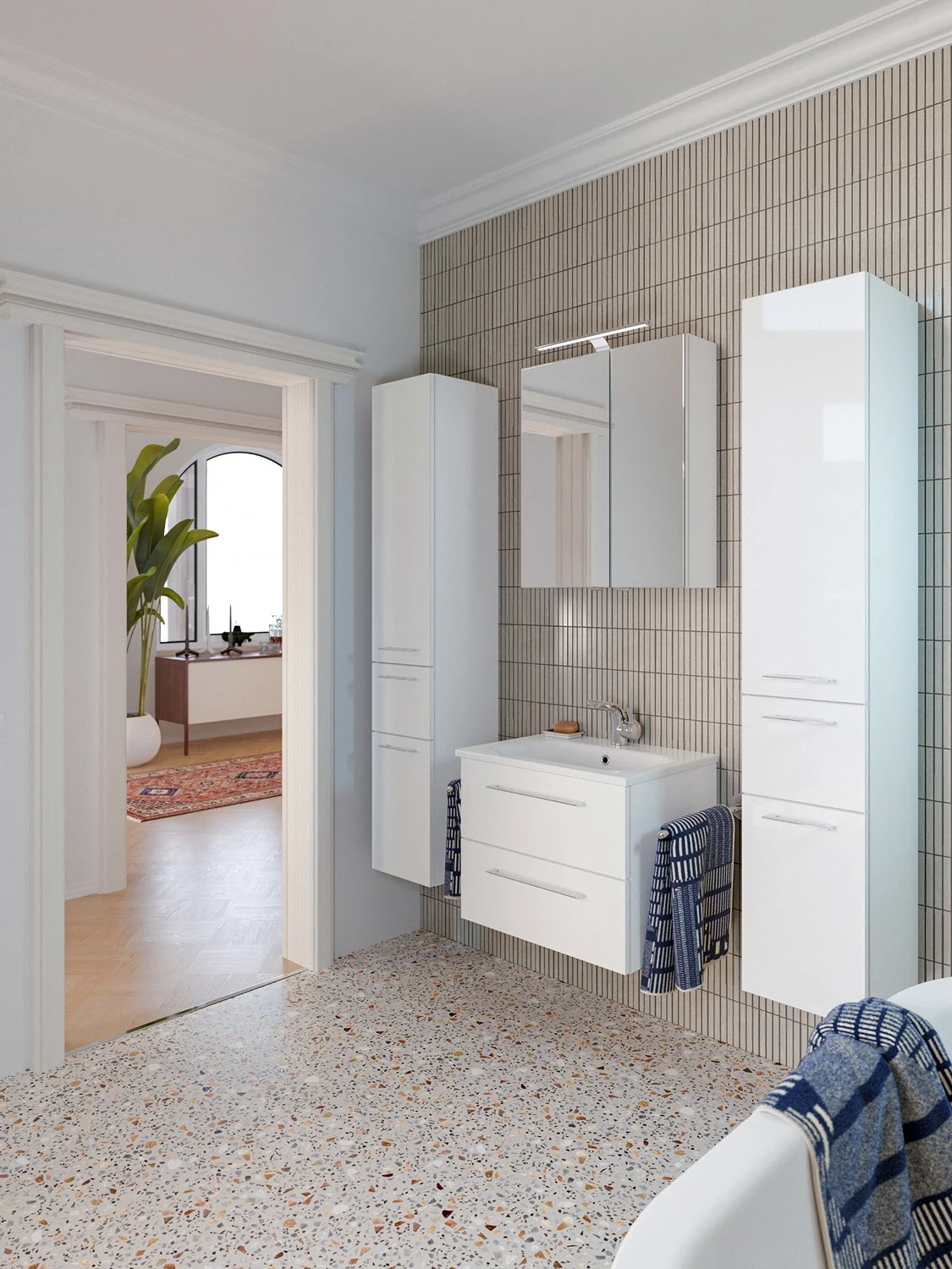 Steinkamp Joy 2.0 Spiegelschrank 60 cm mit 2 Türen und LED-Aufsatzleuchte Bild 7