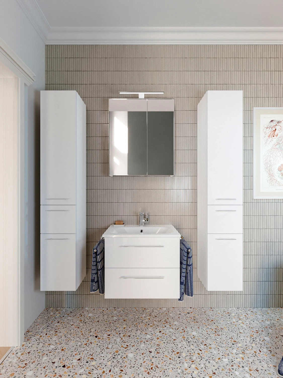 Steinkamp Joy 2.0 Spiegelschrank 60 cm mit 2 Türen und LED-Aufsatzleuchte Bild 8