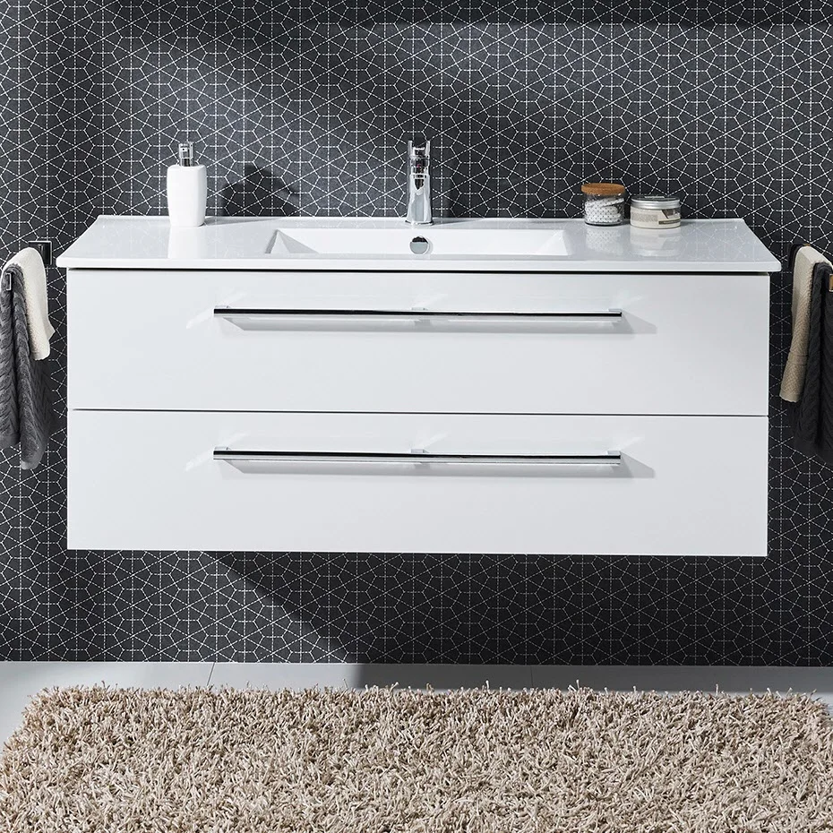 Steinkamp Life 2.0 Waschtischunterschrank mit Pelipal Waschtisch 121 cm