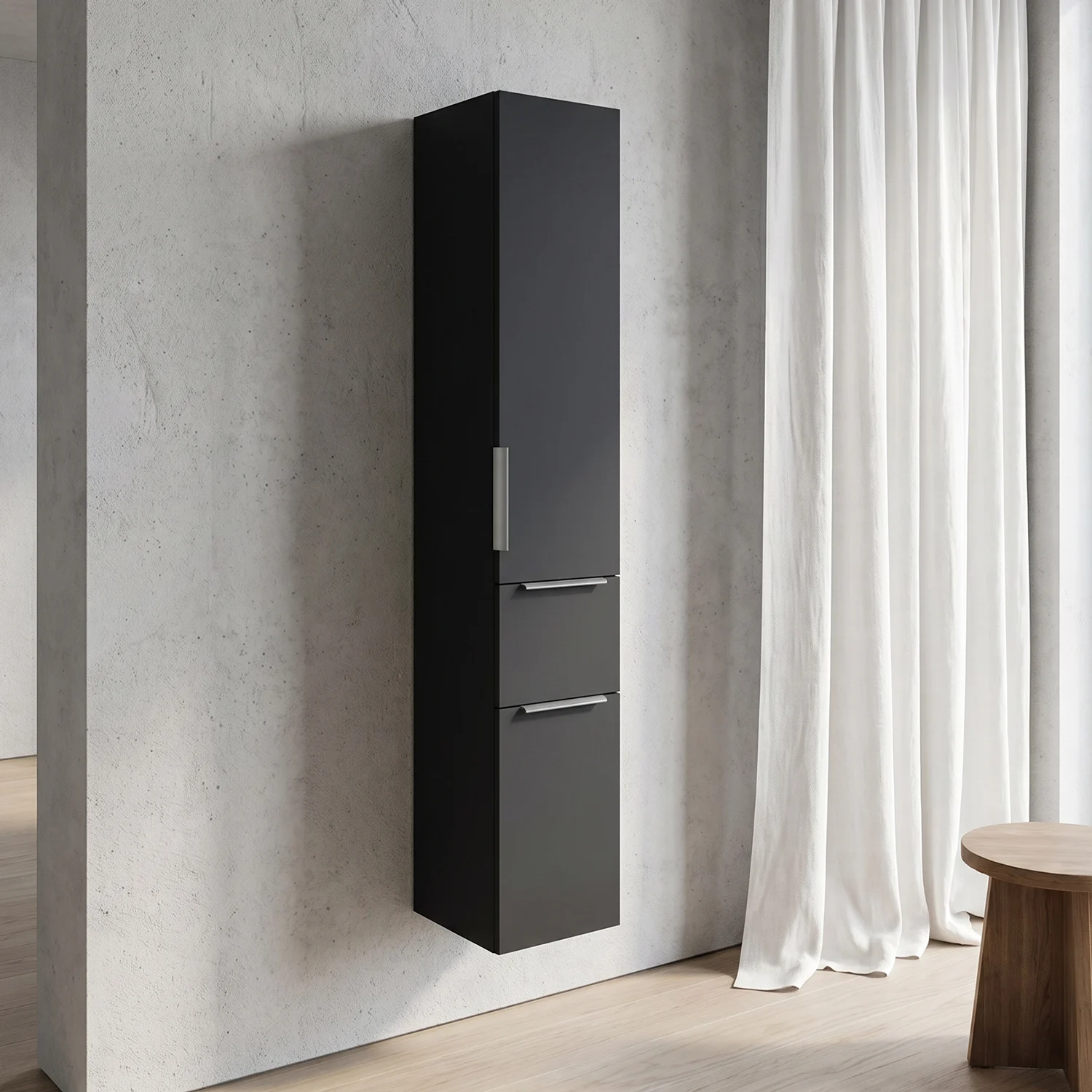 Steinkamp Living 2.0 Hochschrank 30 x 168 cm mit 2 Türen und 1 Auszug