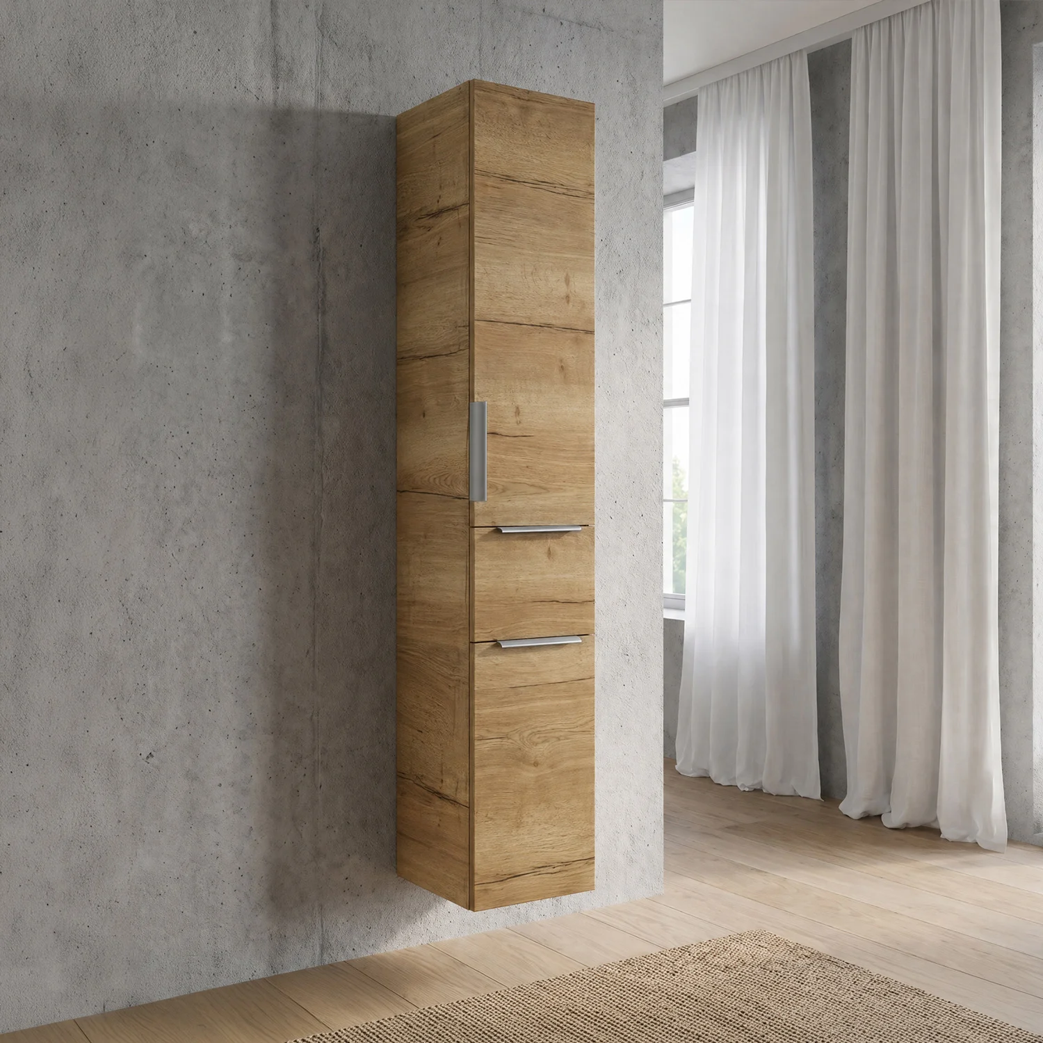 Steinkamp Living 2.0 Hochschrank 30 x 168 cm mit 2 Türen und 1 Auszug