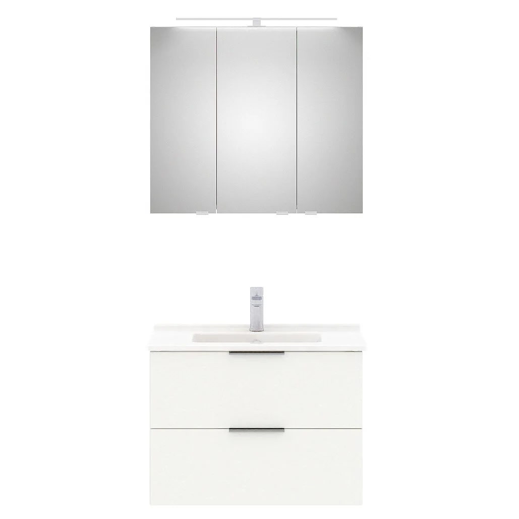 Steinkamp Living 2.0 Badmöbel Set 80 cm mit Spiegelschrank Bild 2