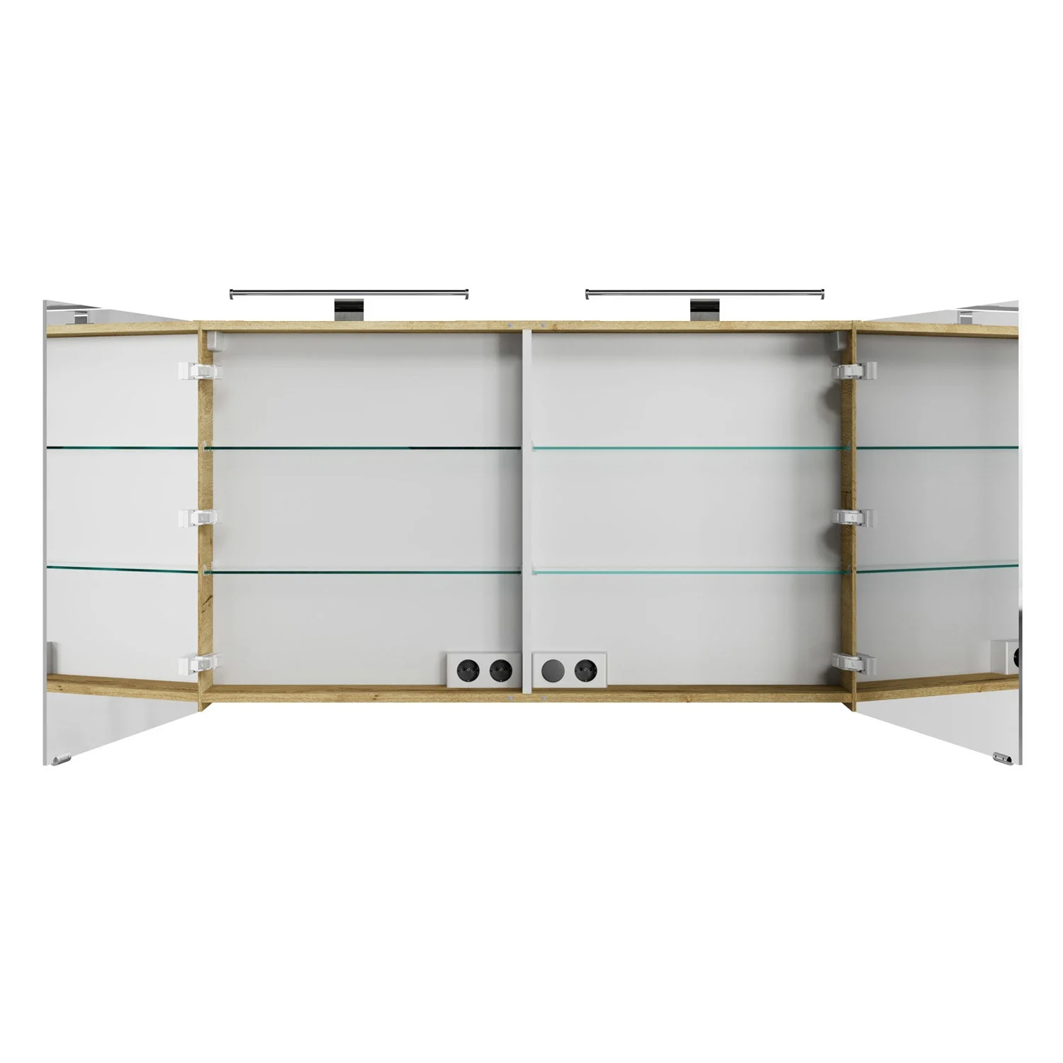 Steinkamp Living 2.0 Spiegelschrank 120 cm mit 2 Türen und LED-Aufsatzleuchten Bild 3